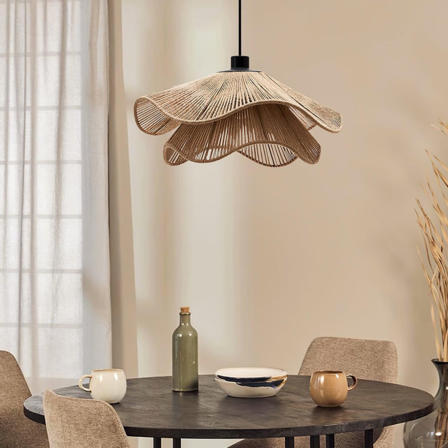 Handmade Straw Hat Pendant Lamp - Lumpaz