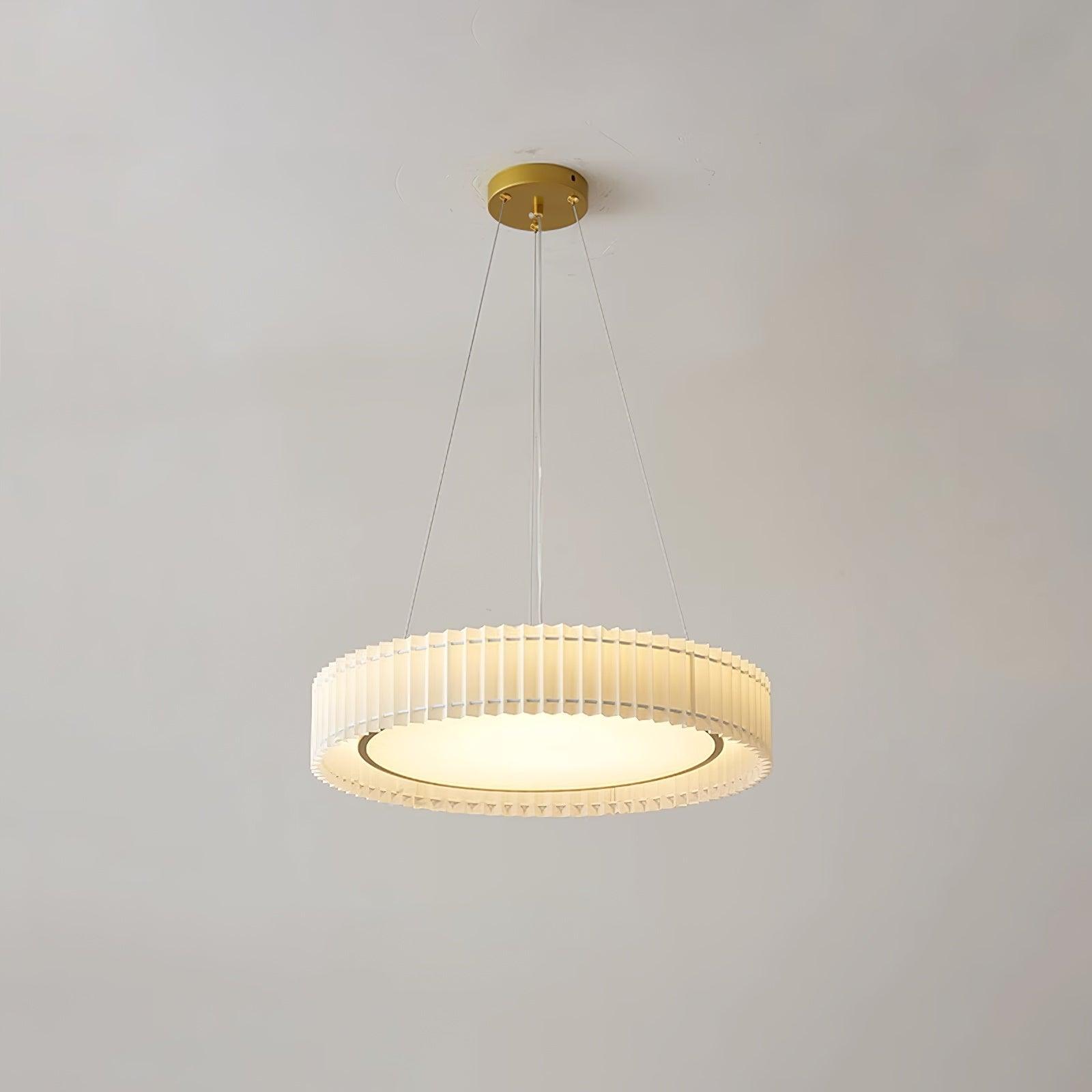 Round Pleated Pendant Lamp - Lumpaz