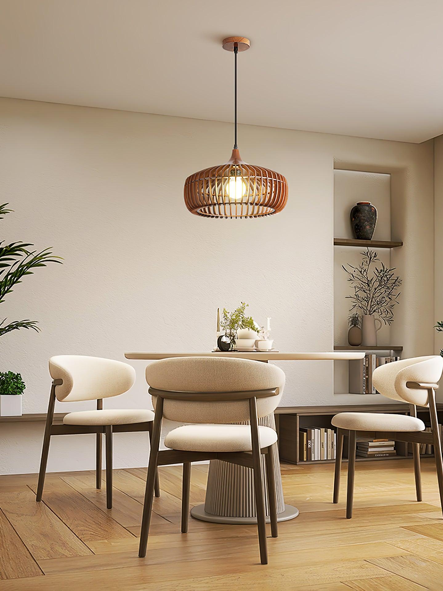 Lattice Nest Wooden Pendant Lamp - Lumpaz