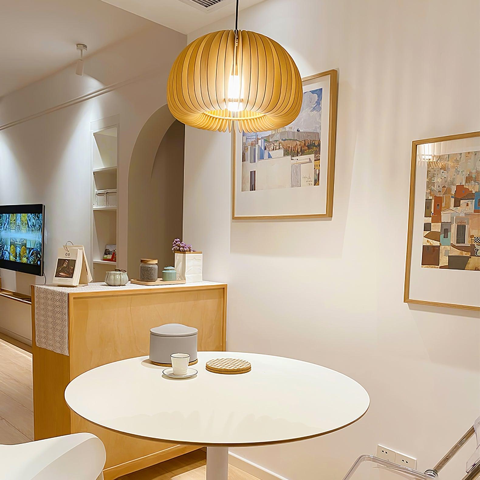Wooden Orb Pendant Lamp - Lumpaz