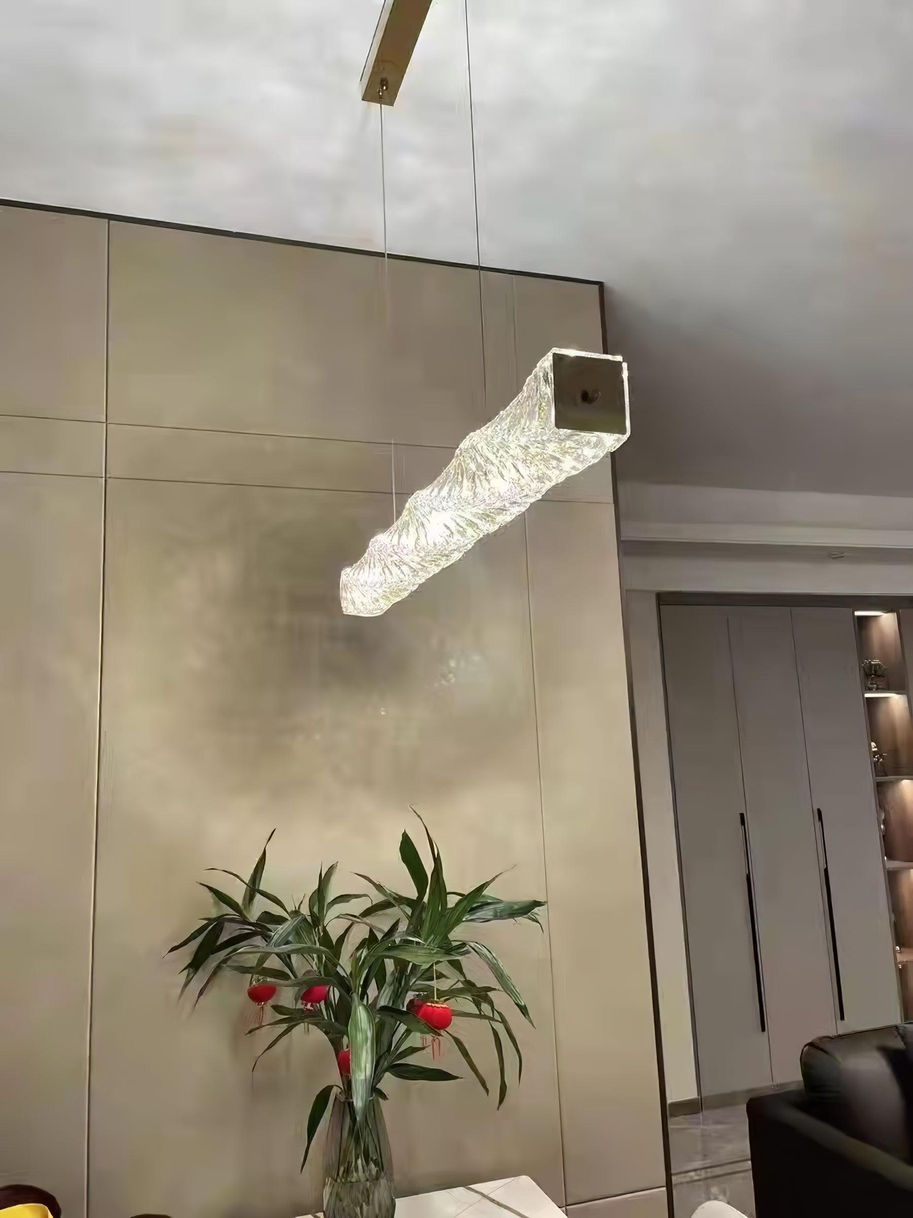 Long Crystal Pendant Lamp - Lumpaz