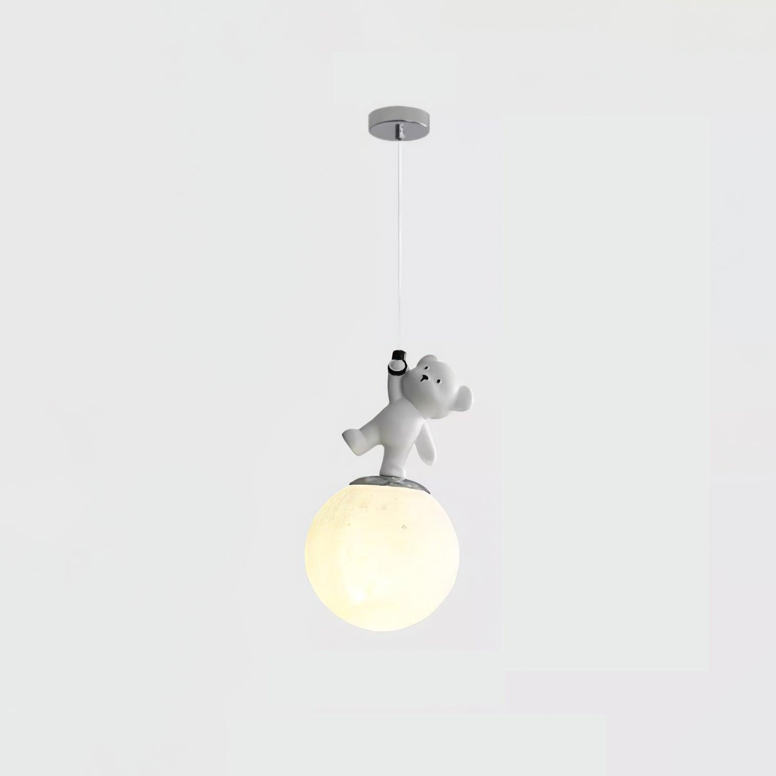 Animal And Moon Pendant Light - Lumpaz
