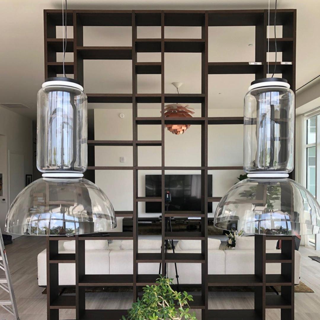 Cylindrical Glass Pendant Light - Lumpaz