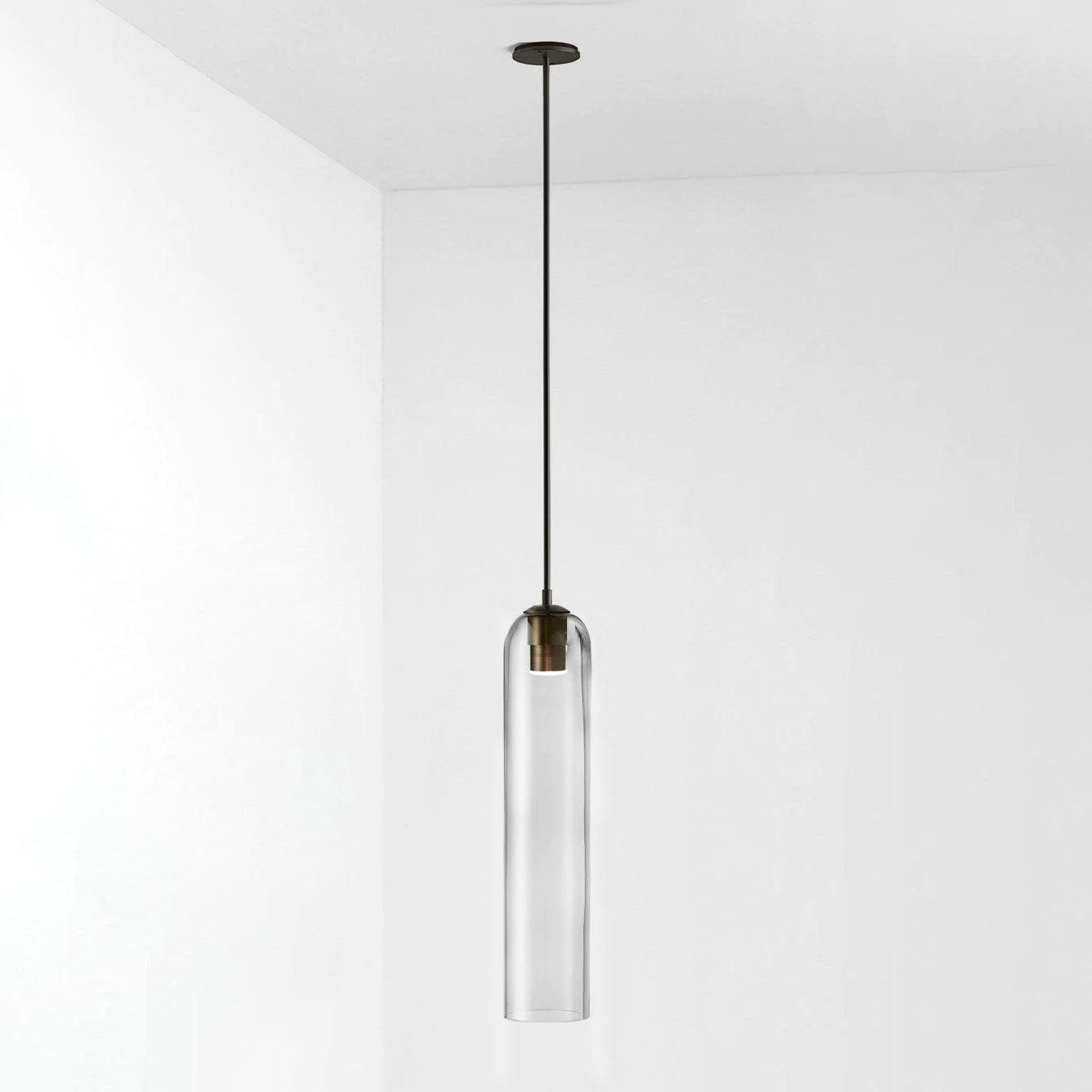 Long Tube Glass Pendant Light - Lumpaz