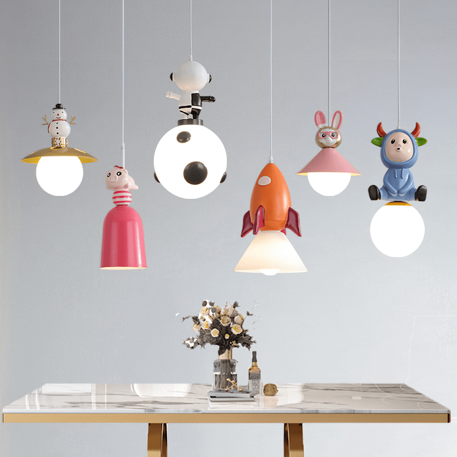 Toys Figurine Pendant Lights - Lumpaz