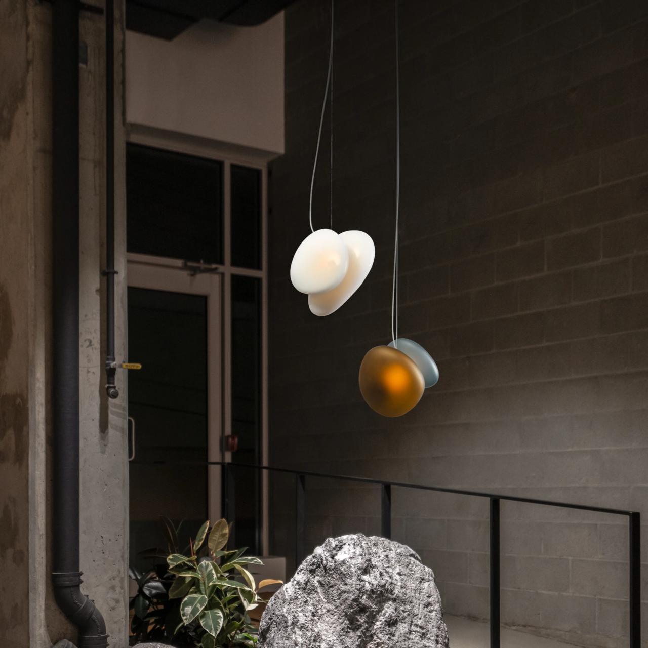Translucent Frosted Glass Pendant Light - Lumpaz