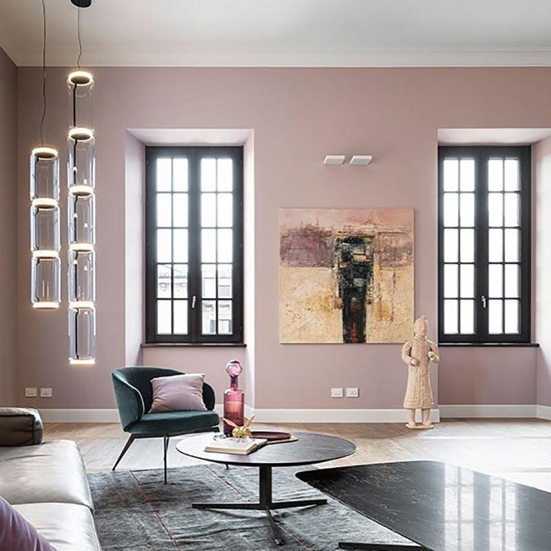 Cylindrical Glass Pendant Light - Lumpaz