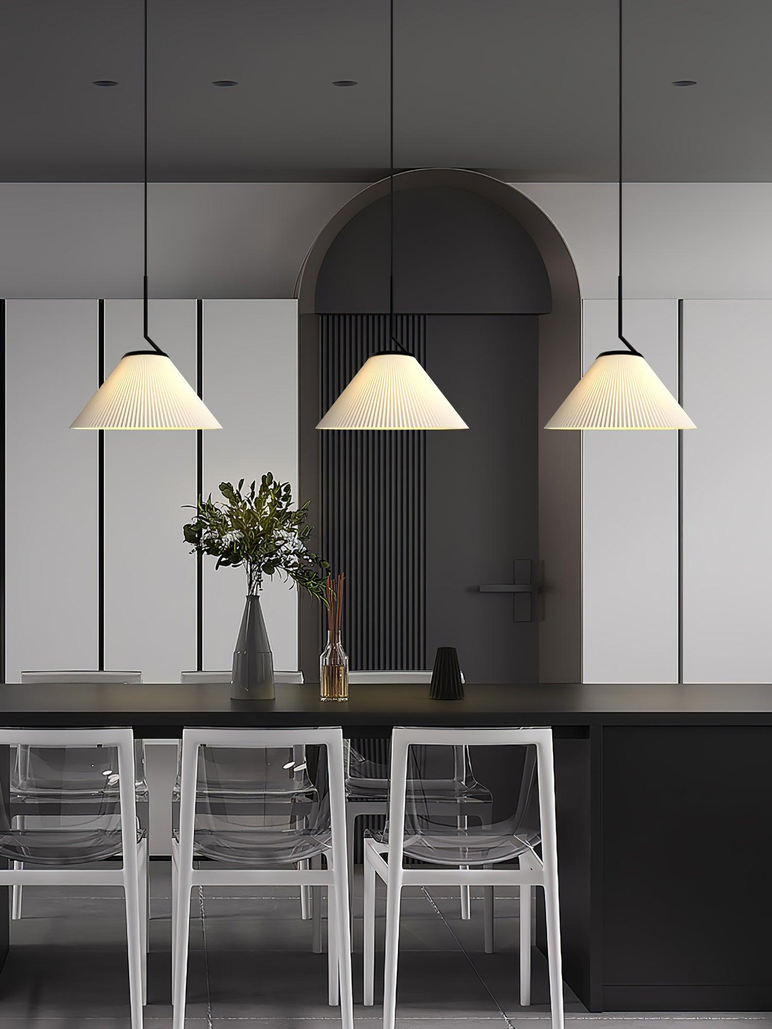 Pleated Skirt Pendant Light - Lumpaz