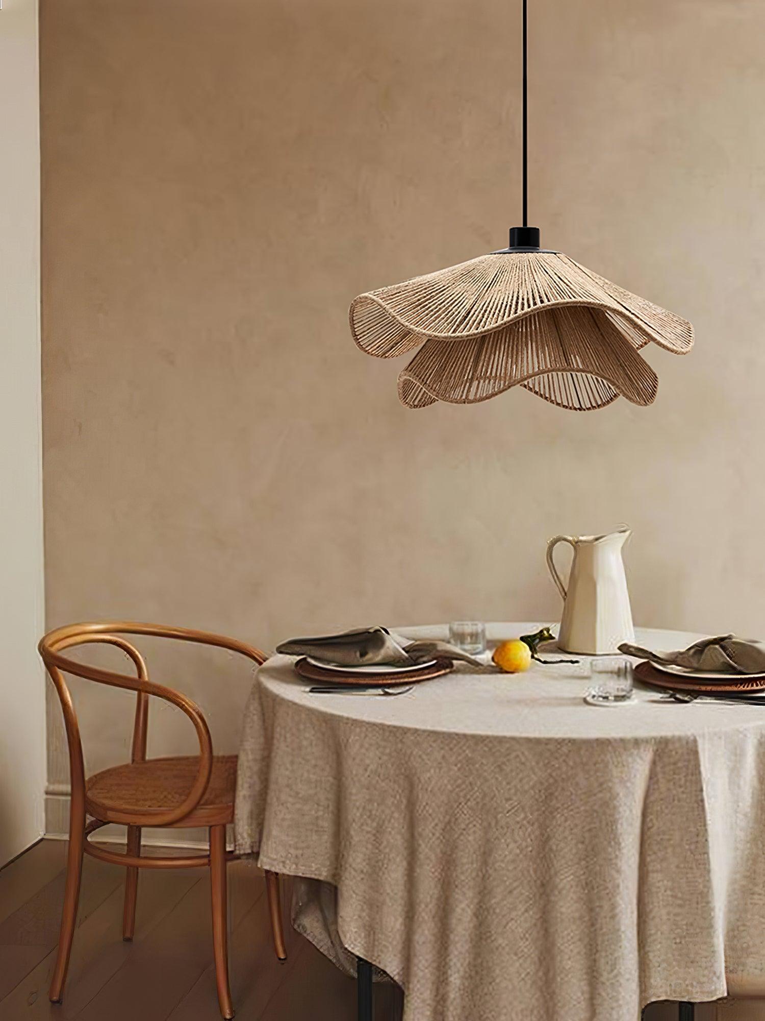 Handmade Straw Hat Pendant Lamp - Lumpaz