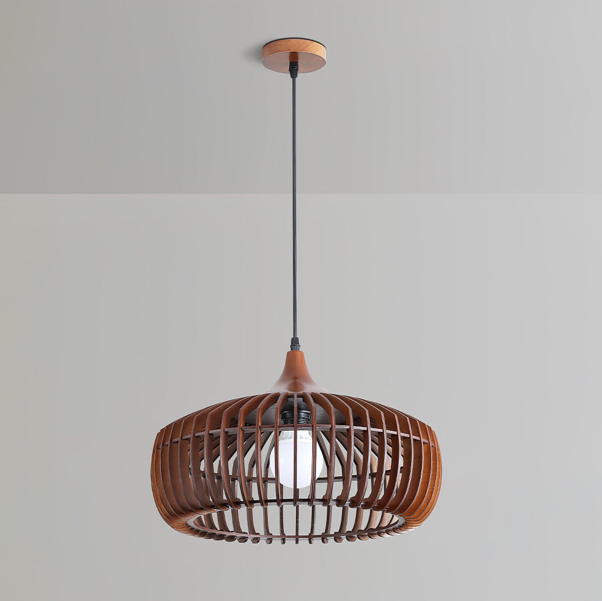 Lattice Nest Wooden Pendant Lamp - Lumpaz