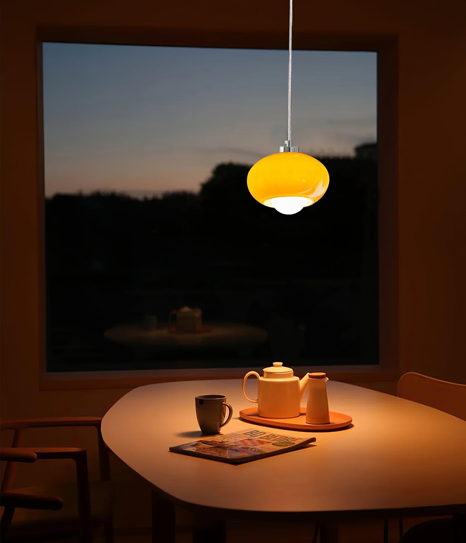 Oval Persimmon Pendant Light - Lumpaz