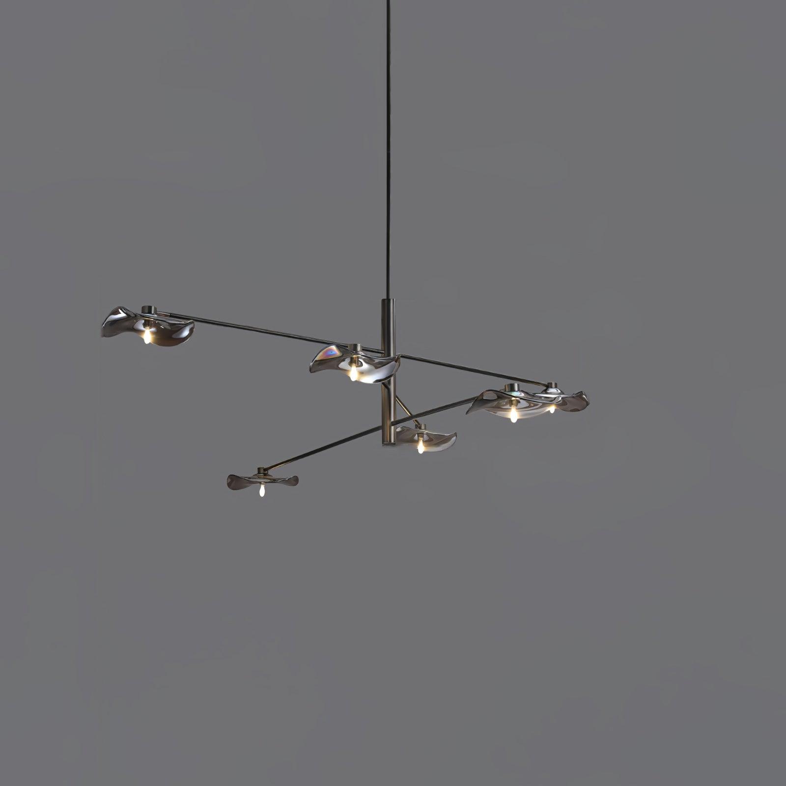 Lotus Leaves Glass Chandelier - Lumpaz