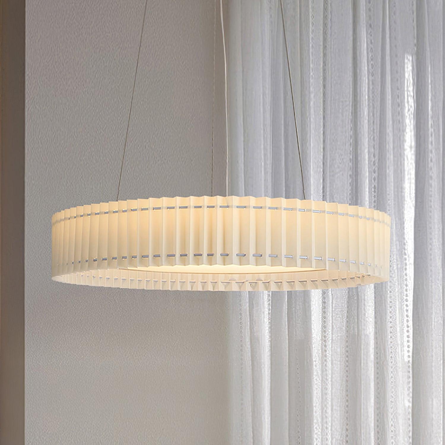 Round Pleated Pendant Lamp - Lumpaz