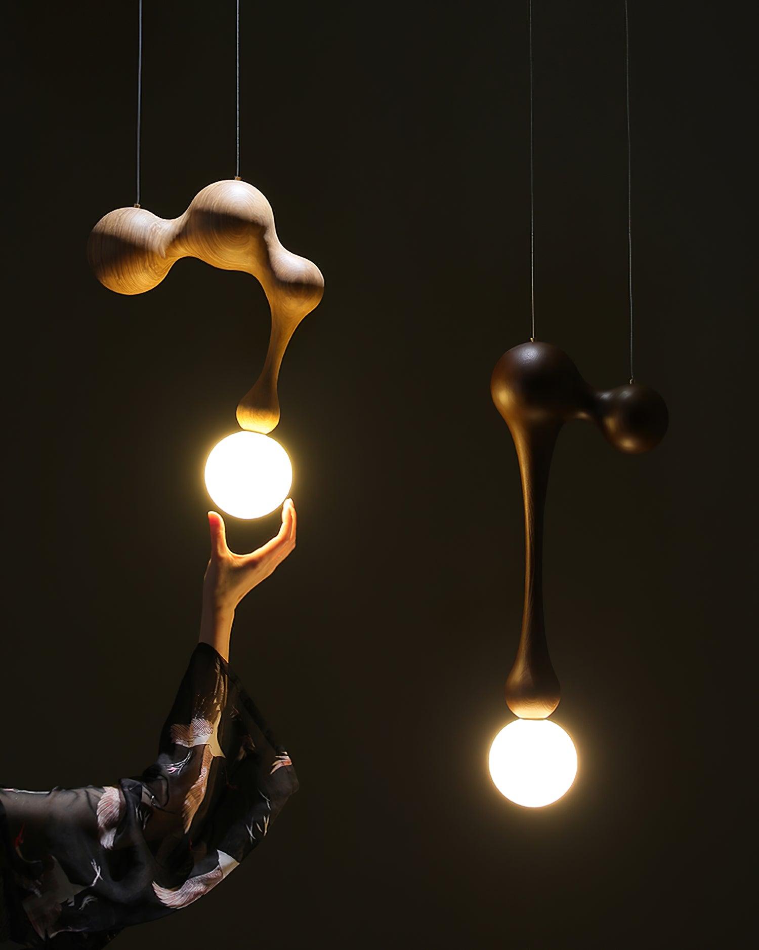 Jenna Wooden Pendant Lamp - Lumpaz