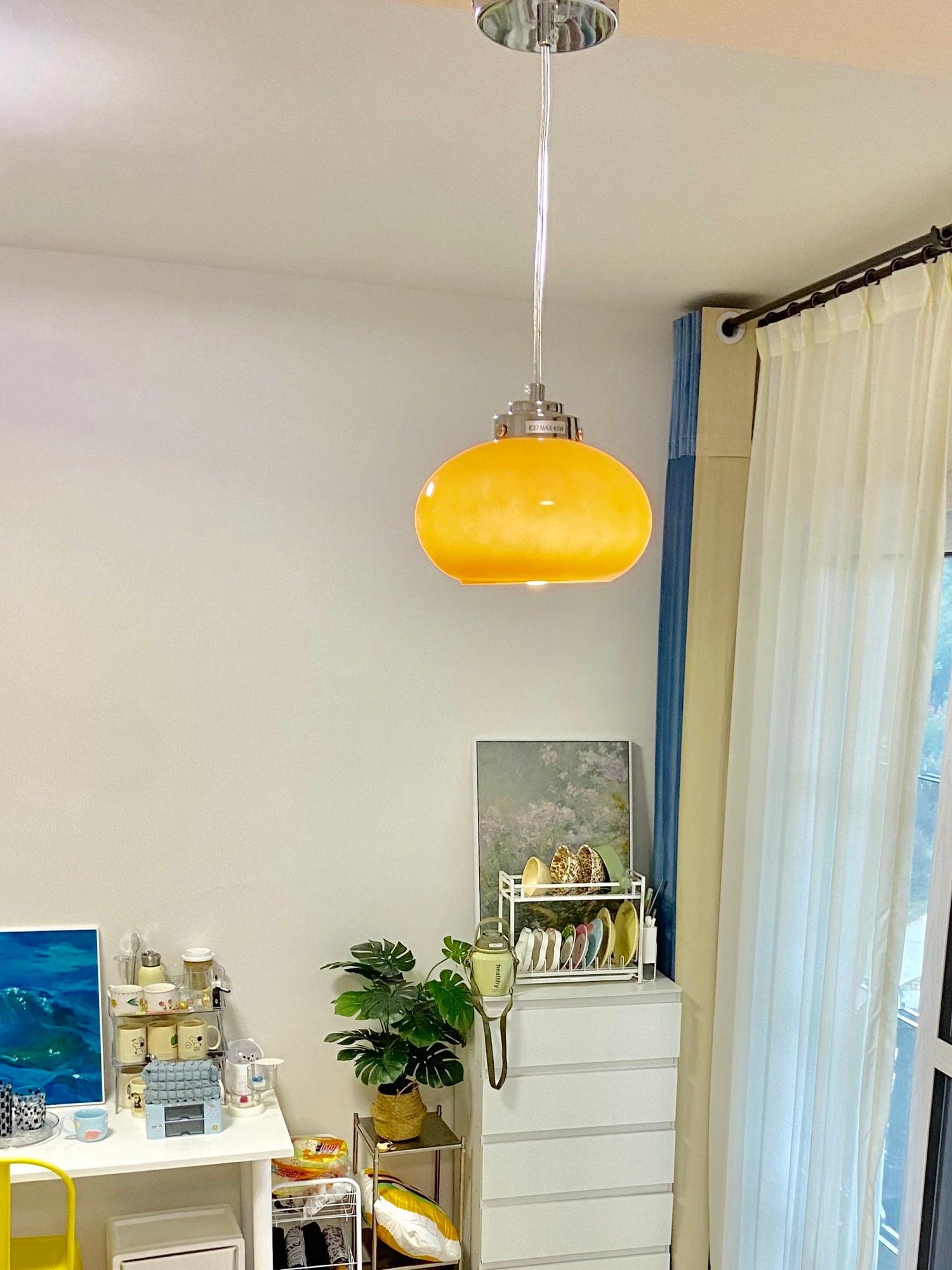 Oval Persimmon Pendant Light - Lumpaz