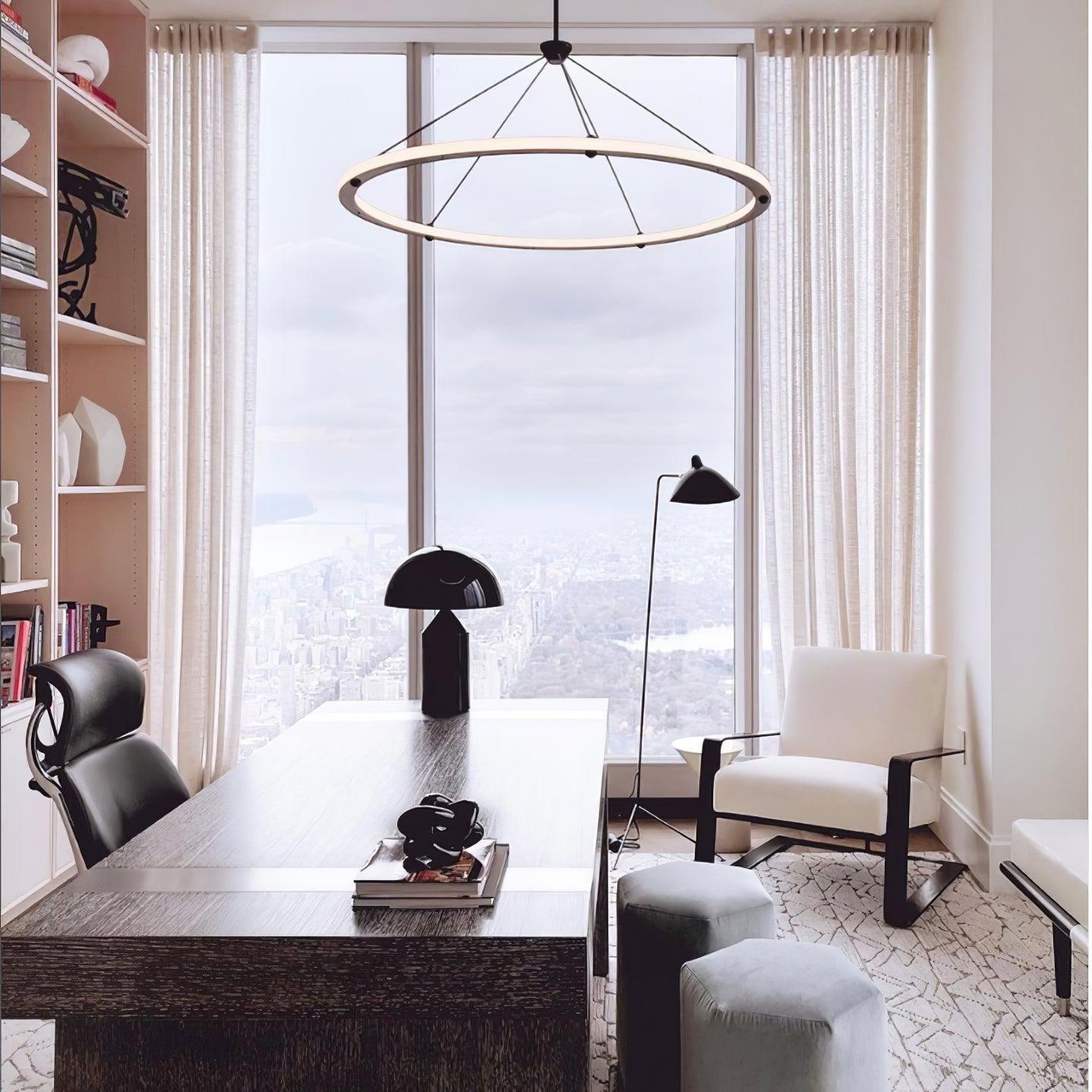 Cascading Ring Circle Pendant Lamp - Lumpaz
