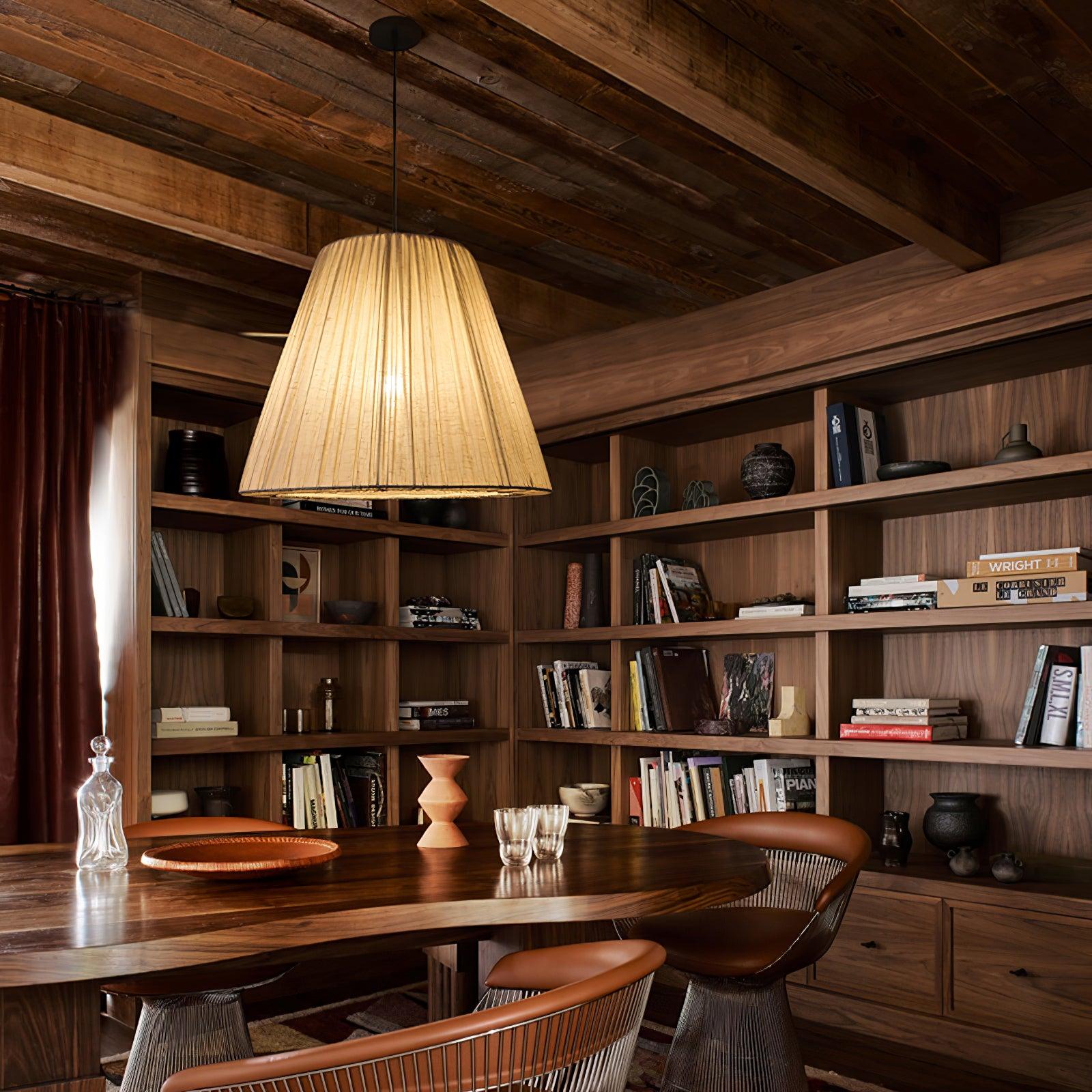 Textile Taper Pendant Lamp - Lumpaz