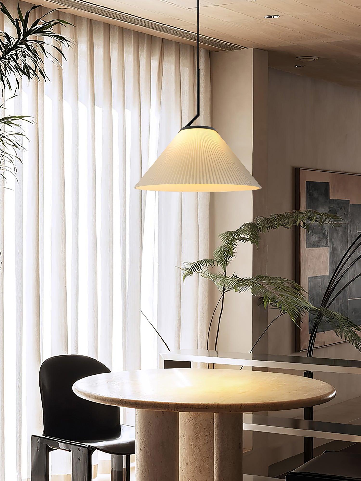 Pleated Skirt Pendant Light - Lumpaz