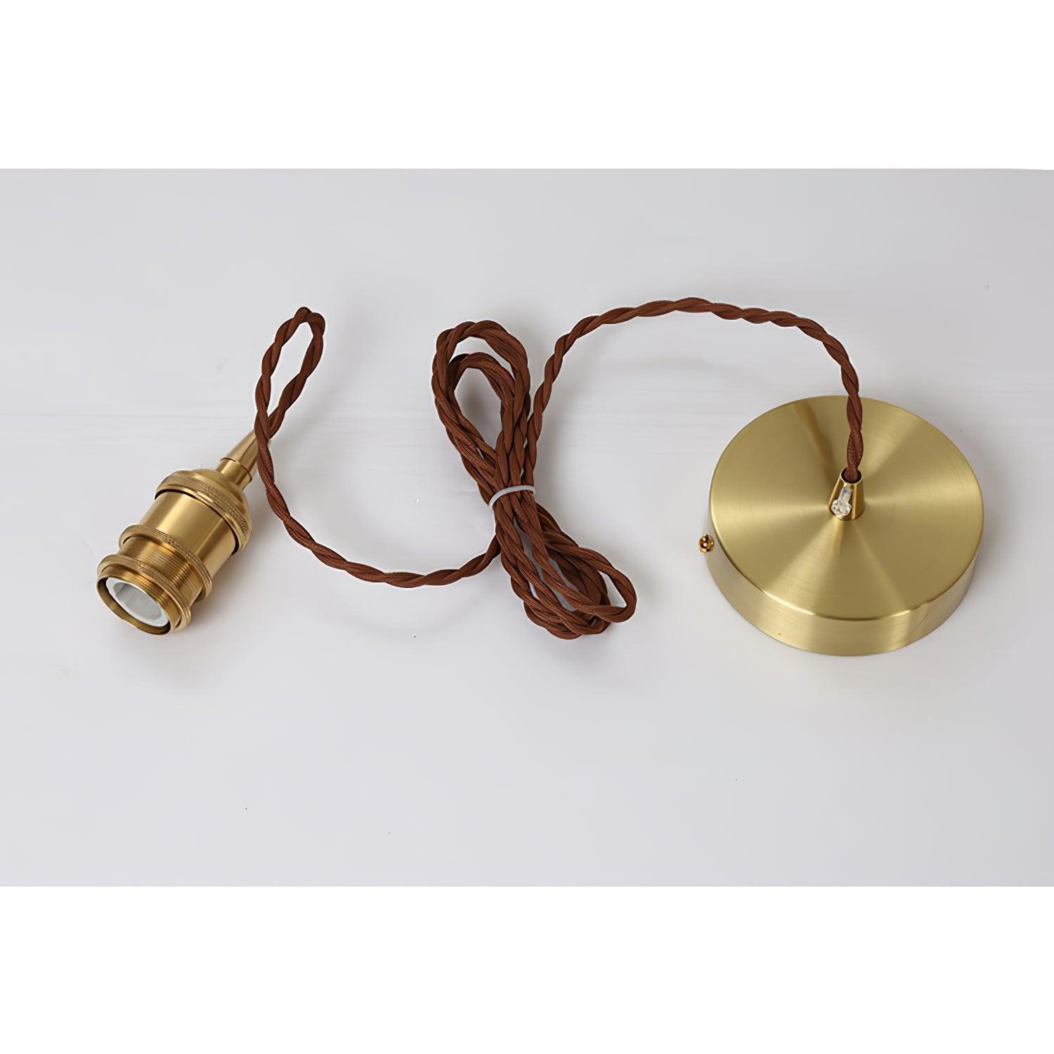 Vintage Brown Glass Pendant Light - Lumpaz