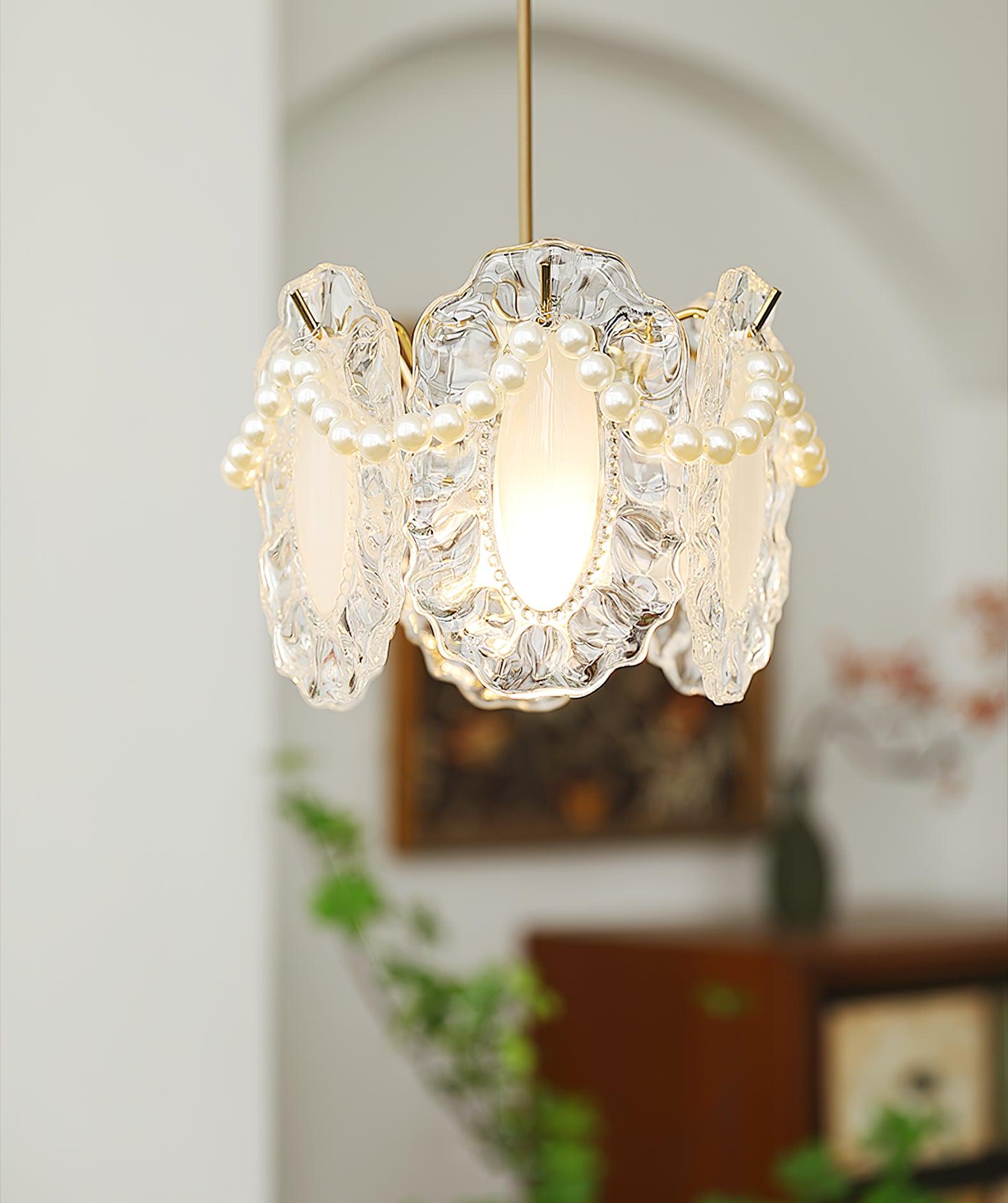 Floral Glass Pendant Lamp - Lumpaz