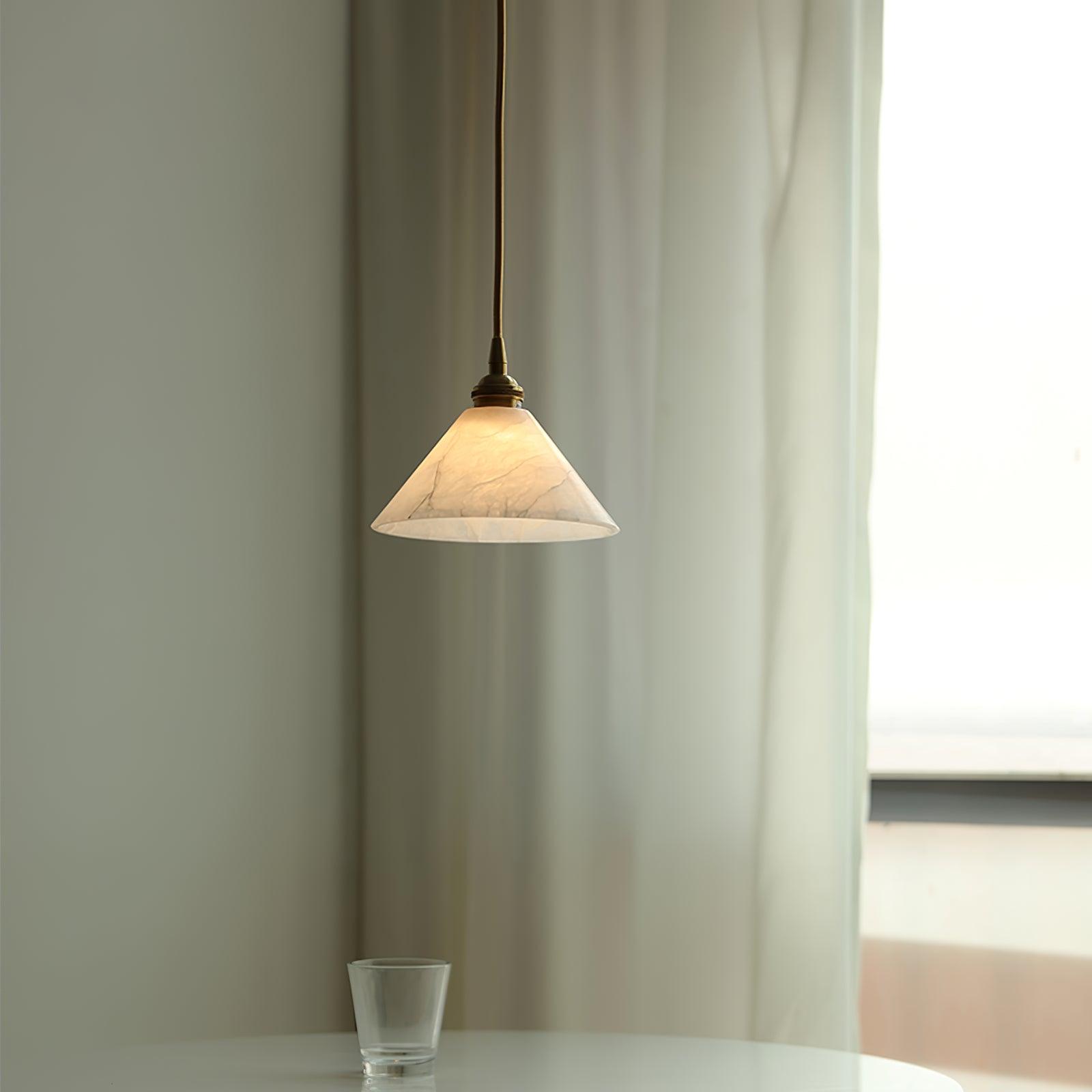 Conical Brass Pendant Lamp - Lumpaz