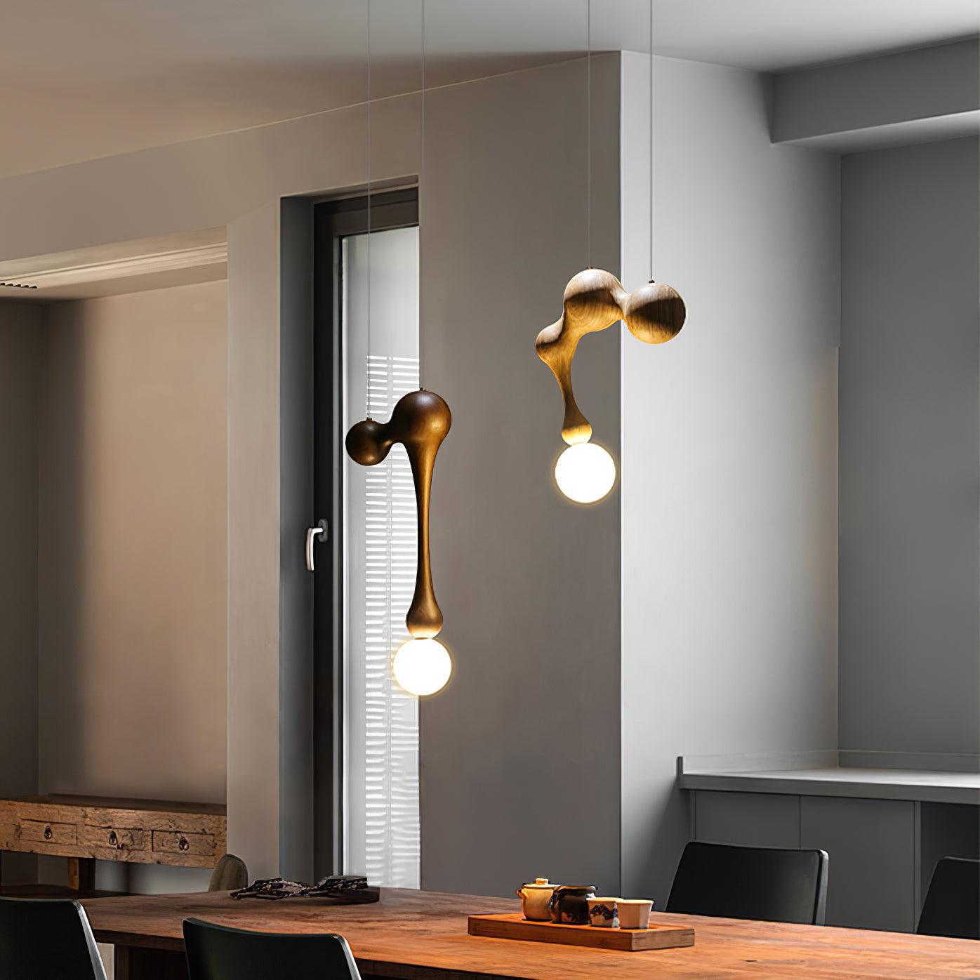 Jenna Wooden Pendant Lamp - Lumpaz