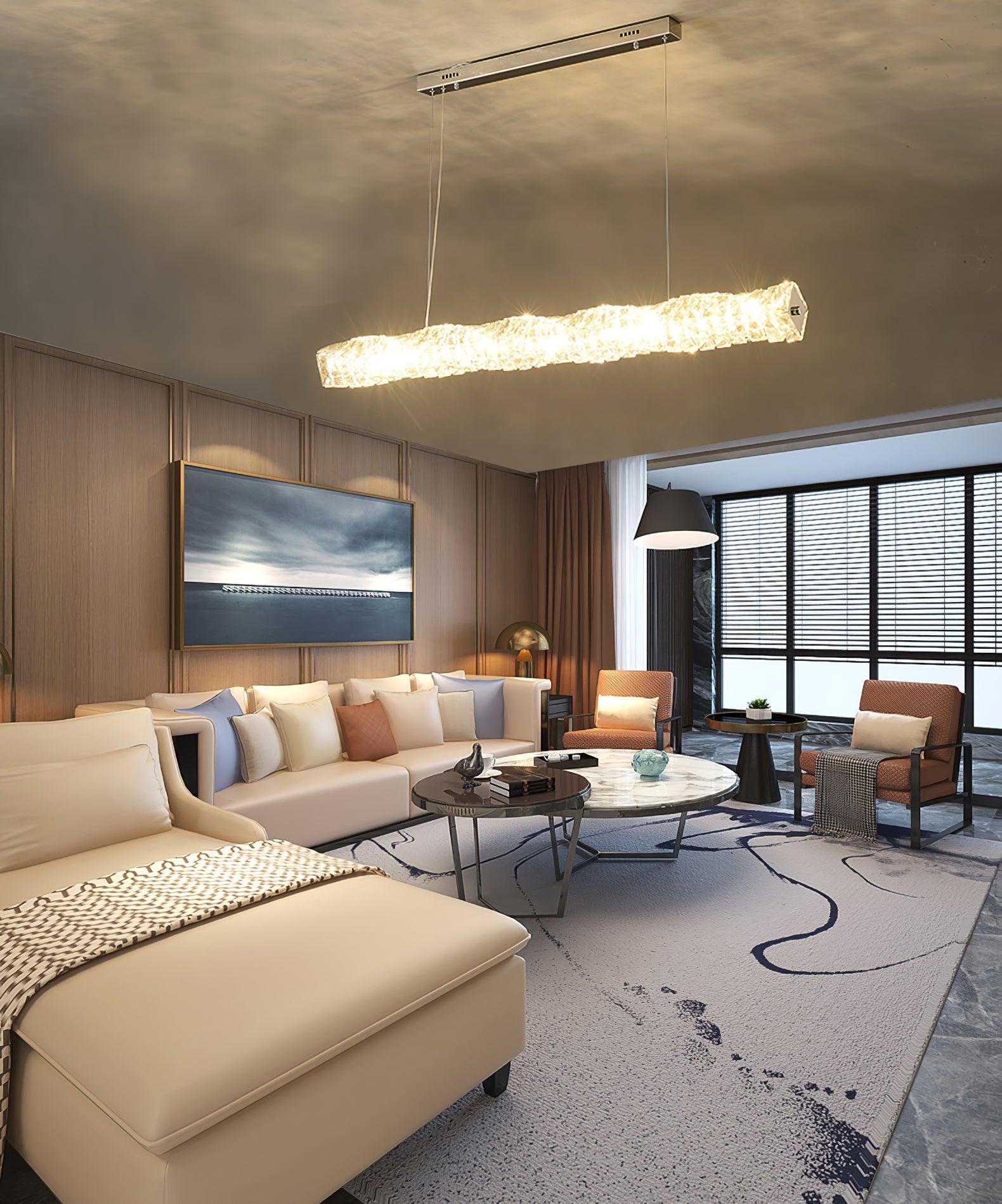 Long Crystal Pendant Lamp - Lumpaz