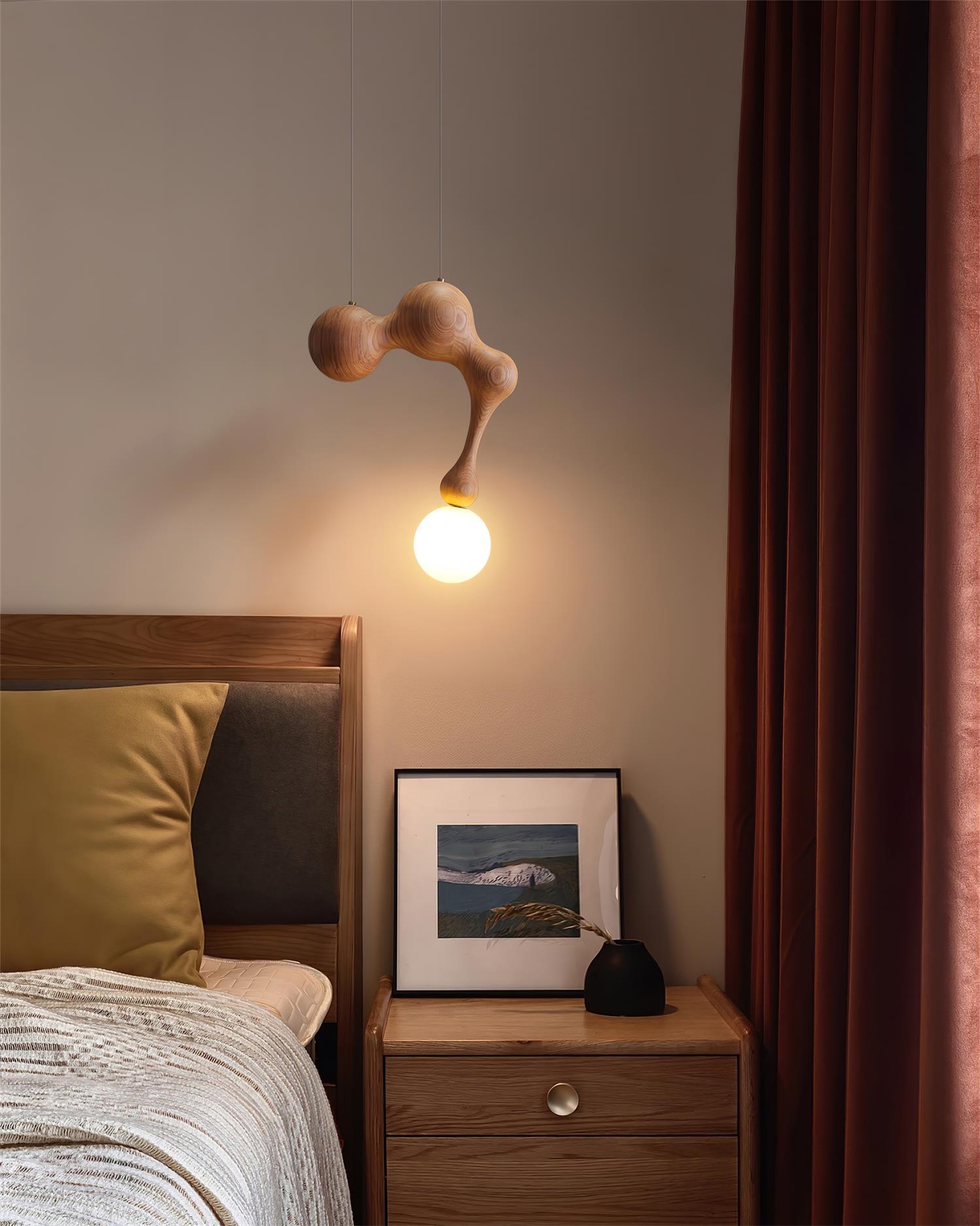 Jenna Wooden Pendant Lamp - Lumpaz