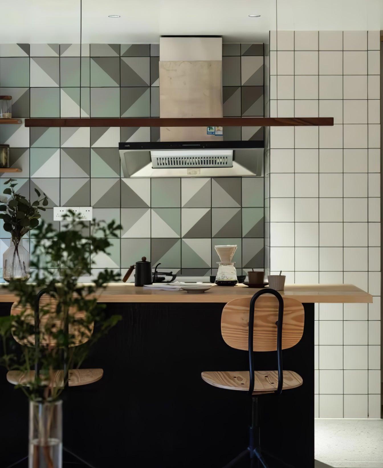 Linear Wooden Pendant Light - Lumpaz