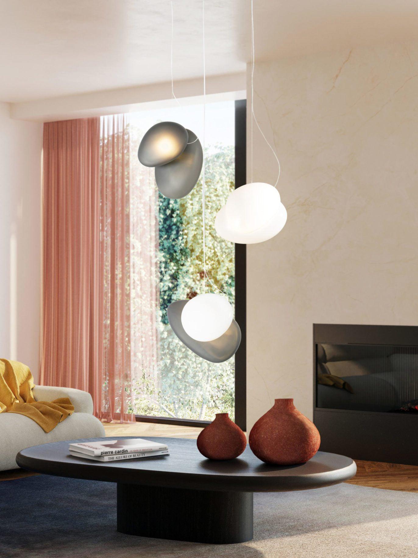 Translucent Frosted Glass Pendant Light - Lumpaz