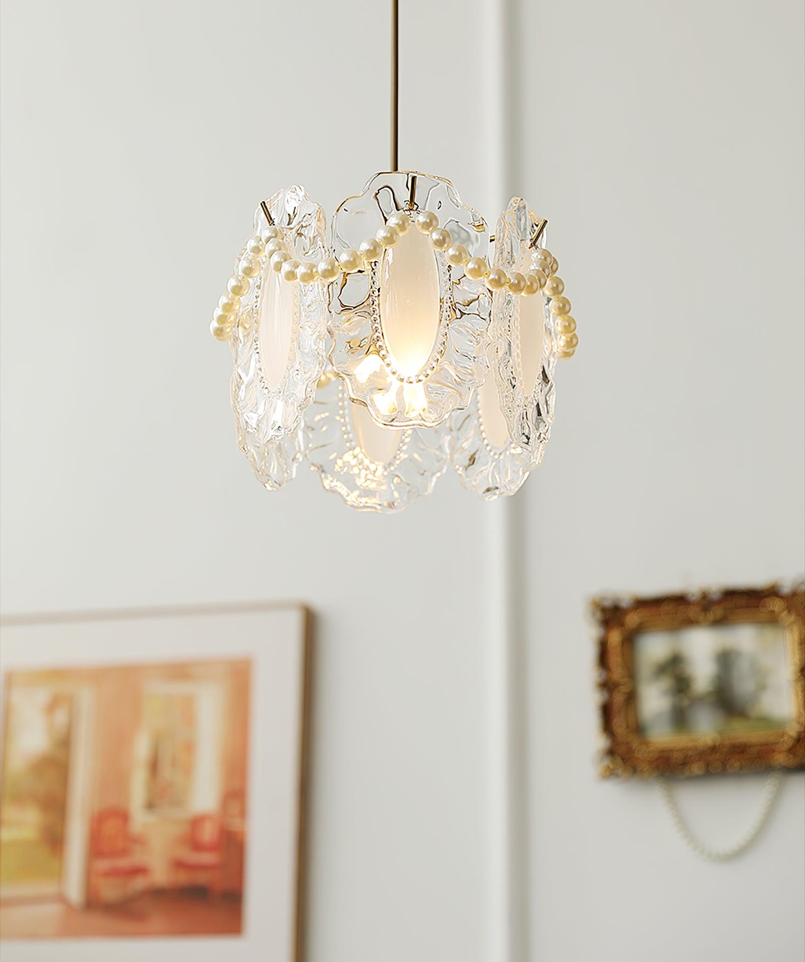 Floral Glass Pendant Lamp - Lumpaz