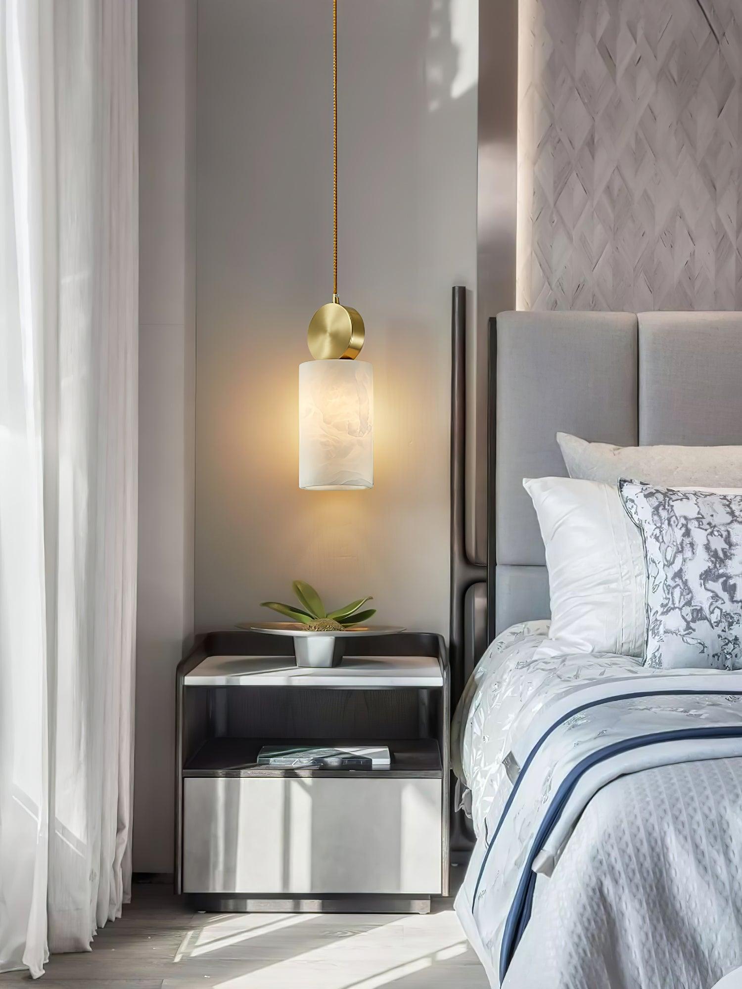 Etruscan Aabaster Pendant Light - Lumpaz