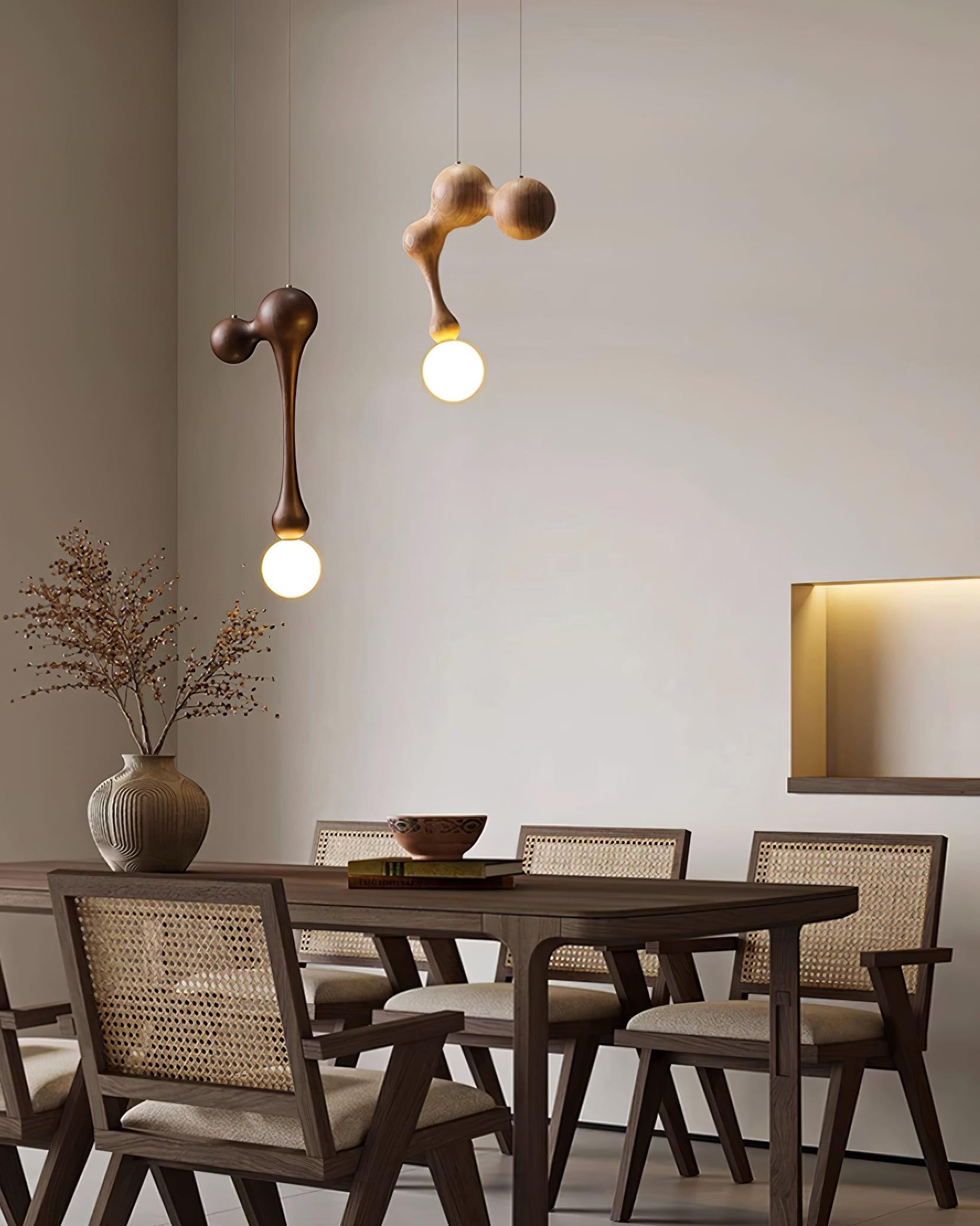 Jenna Wooden Pendant Lamp - Lumpaz
