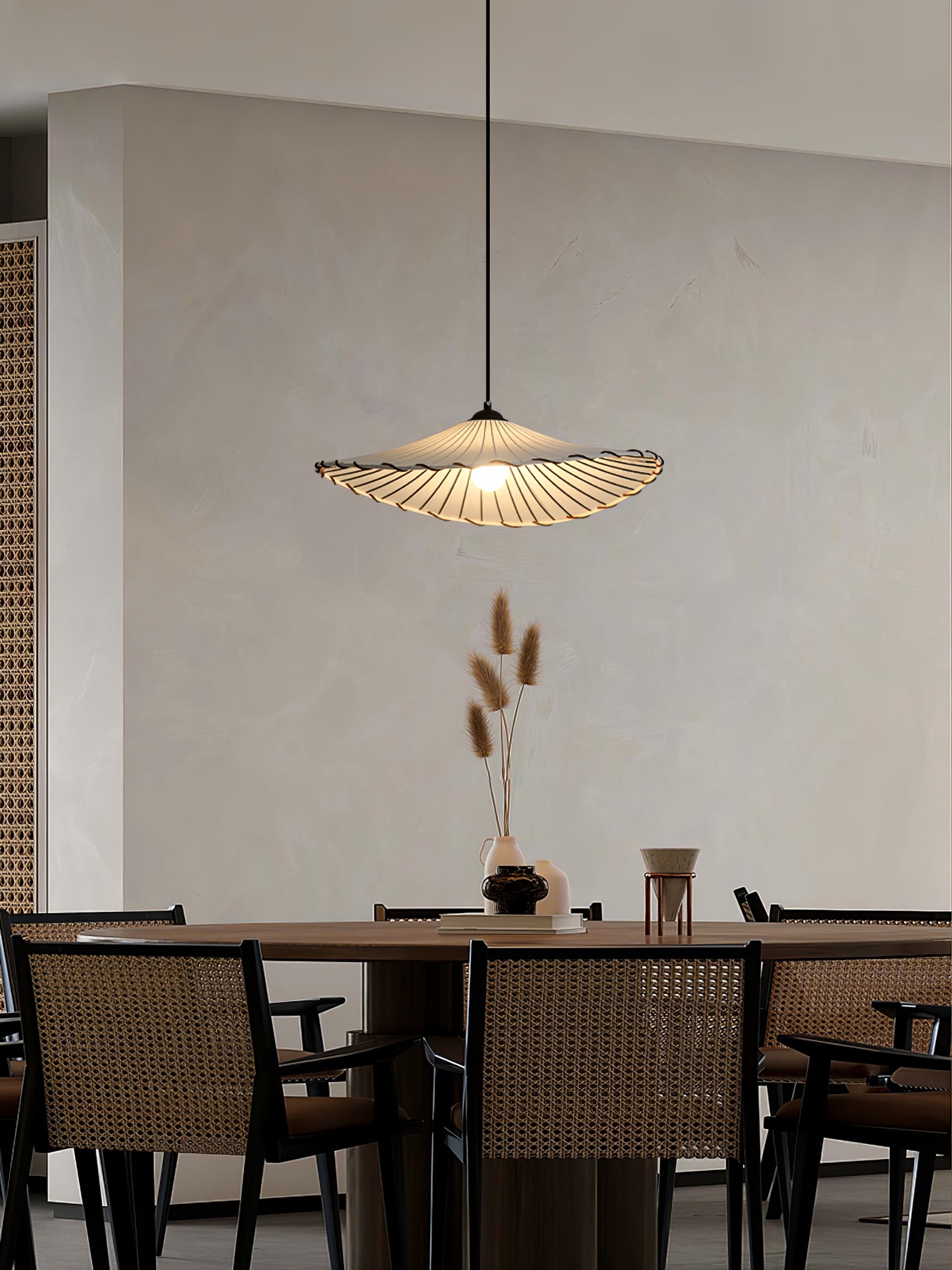 Lotus Leaf Fabric Pendant Light - Lumpaz