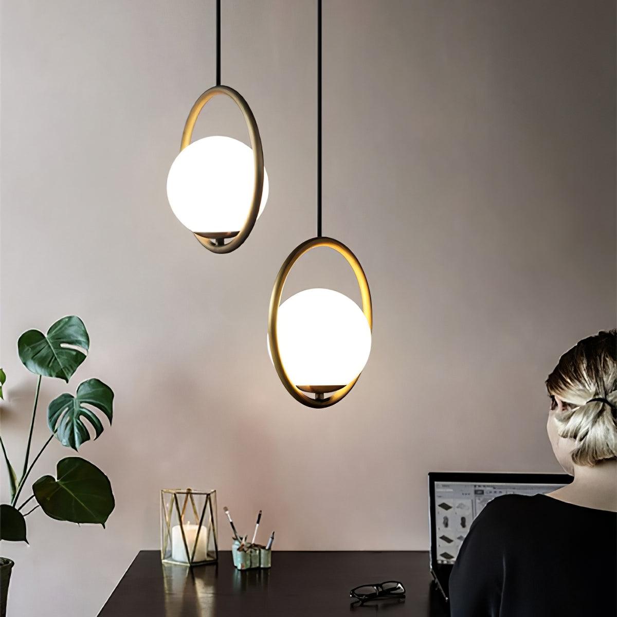 Mila Brass Pendant Light - Lumpaz