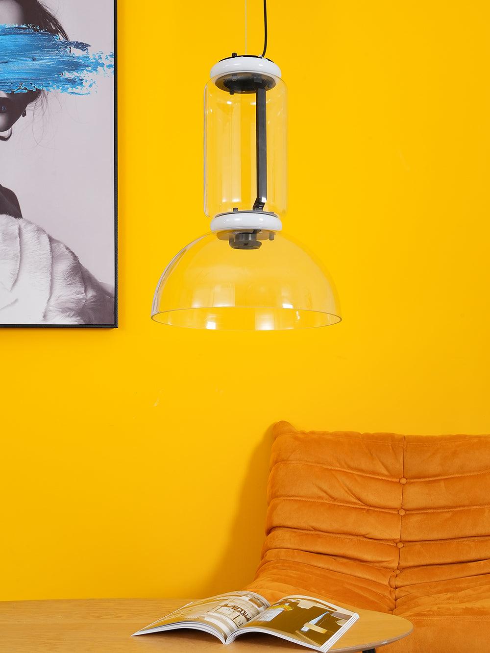 Cylindrical Glass Pendant Light - Lumpaz
