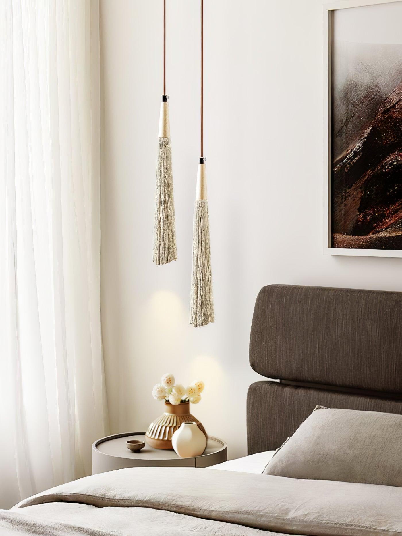 Concrete Pleated Pendant Lamp - Lumpaz