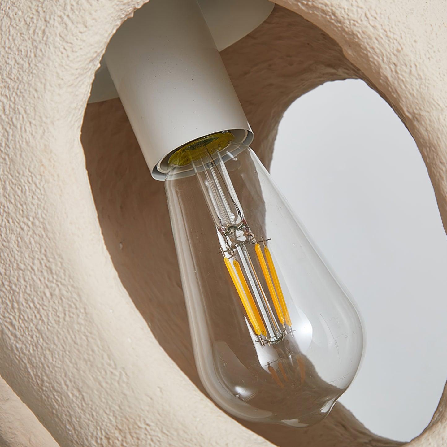 Hand-Built White Pendant Lamp - Lumpaz