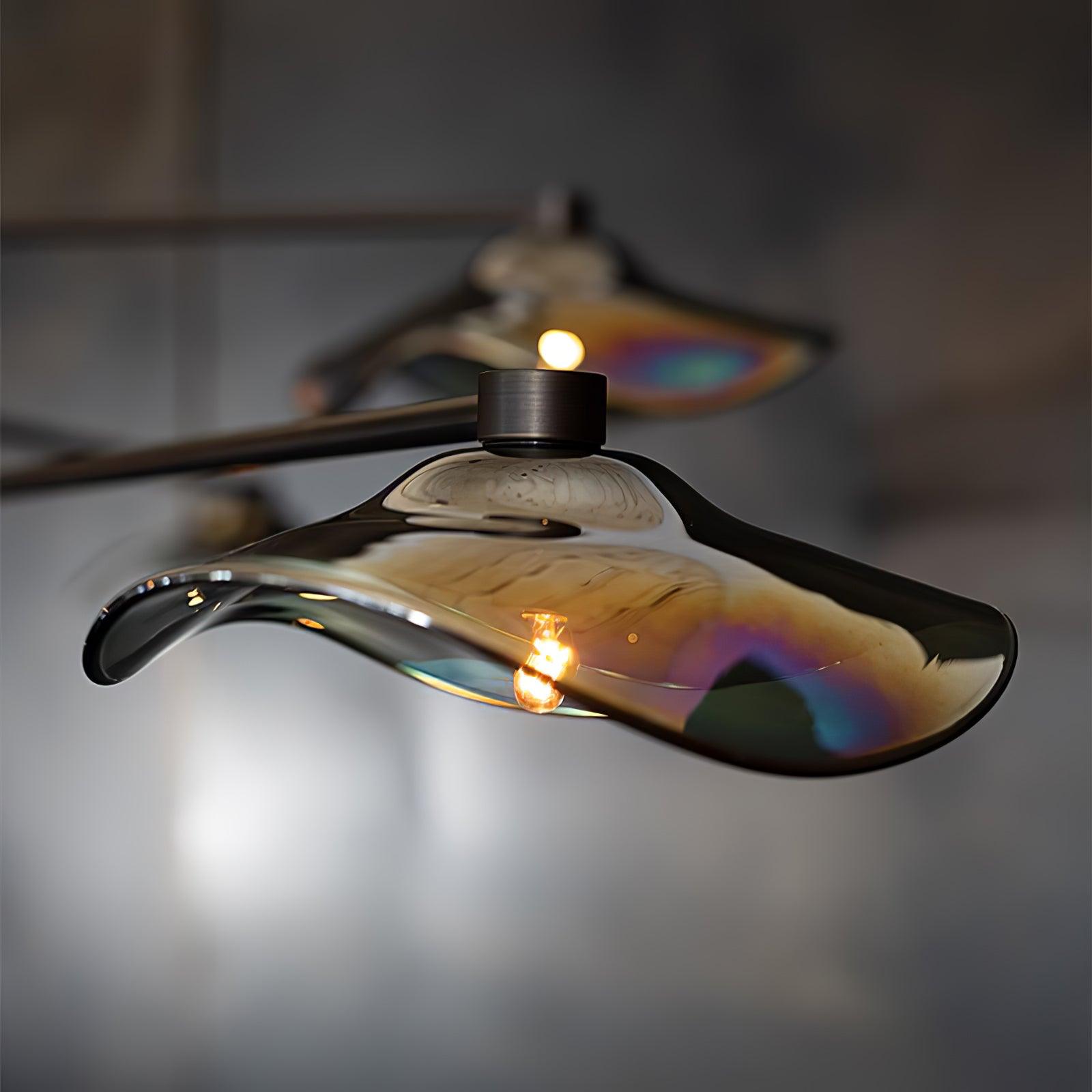 Lotus Leaves Glass Chandelier - Lumpaz