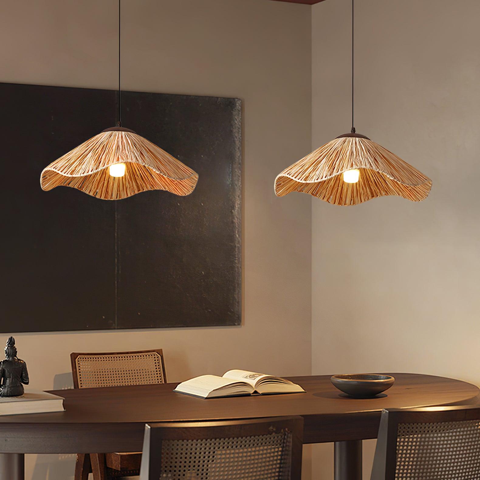 Straw Weaving Pendant Lamp - Lumpaz