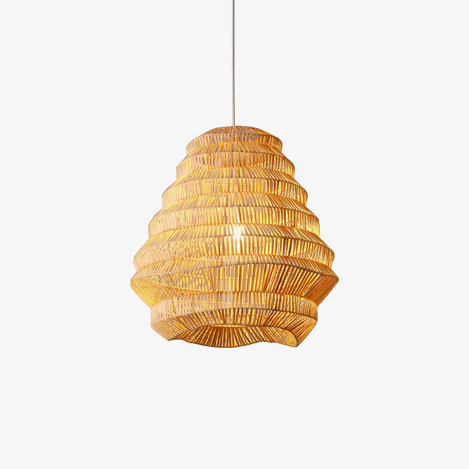 Bamboo Spiral Pendant Lamp - Lumpaz