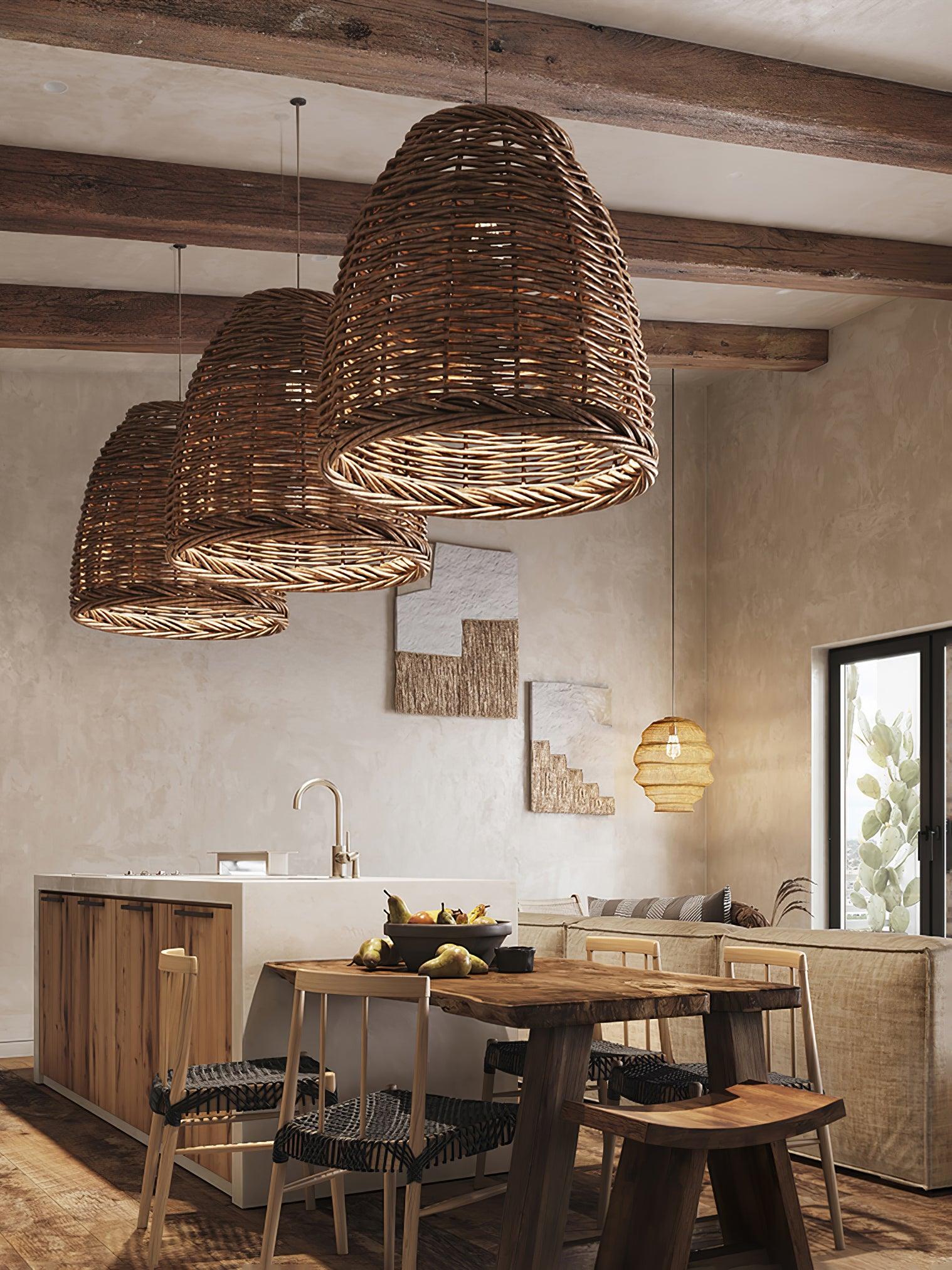 Hues Wicker Pendant Lamp - Lumpaz