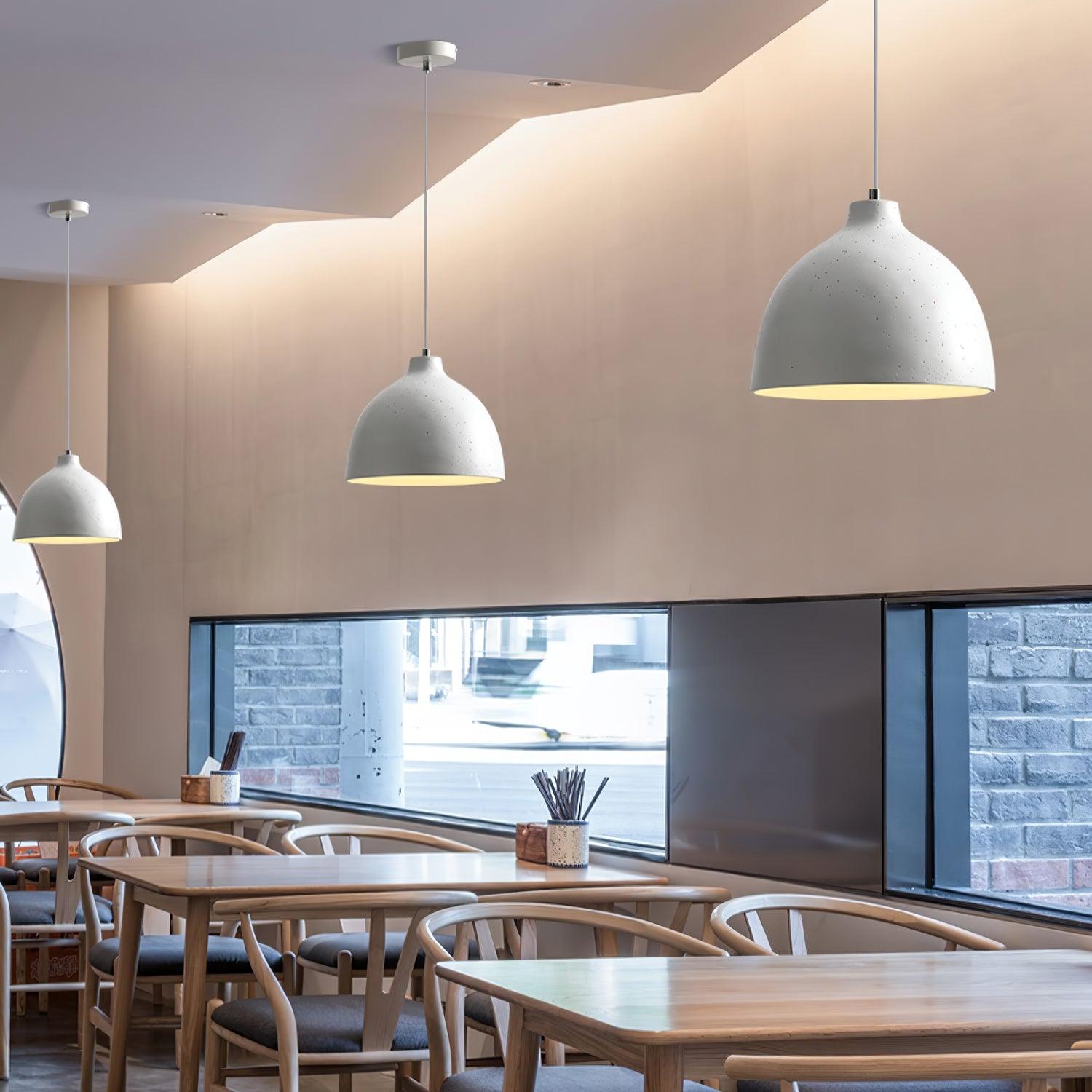 Resin Bowl Pendant Lamp - Lumpaz