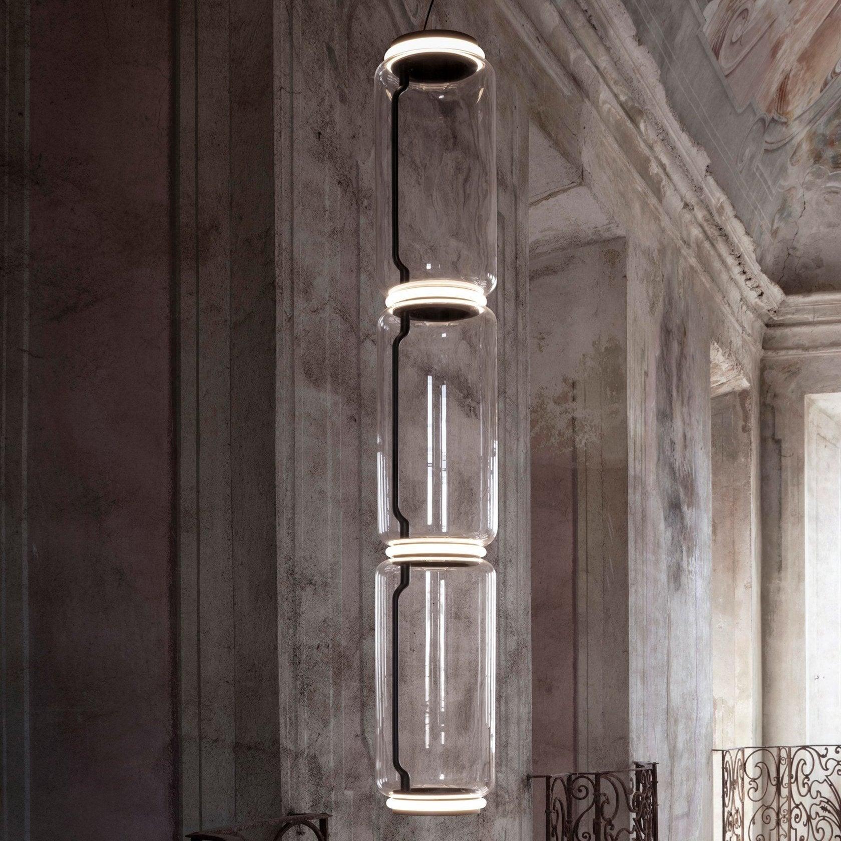 Cylindrical Glass Pendant Light - Lumpaz