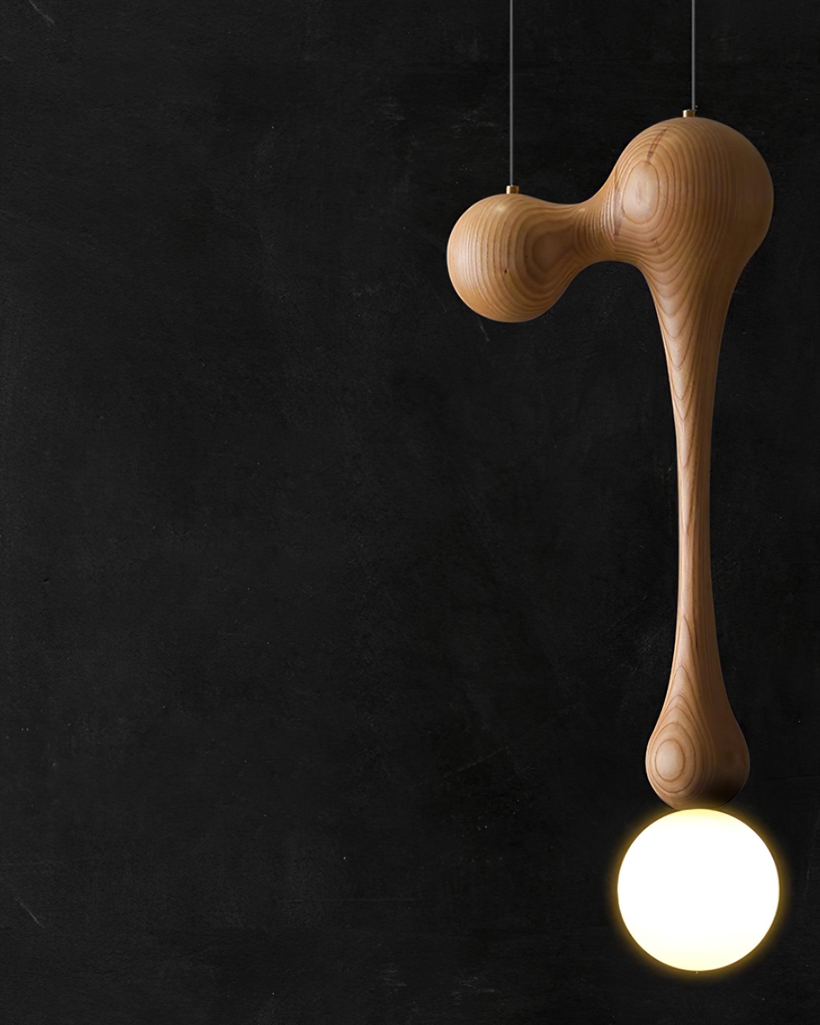 Jenna Wooden Pendant Lamp - Lumpaz