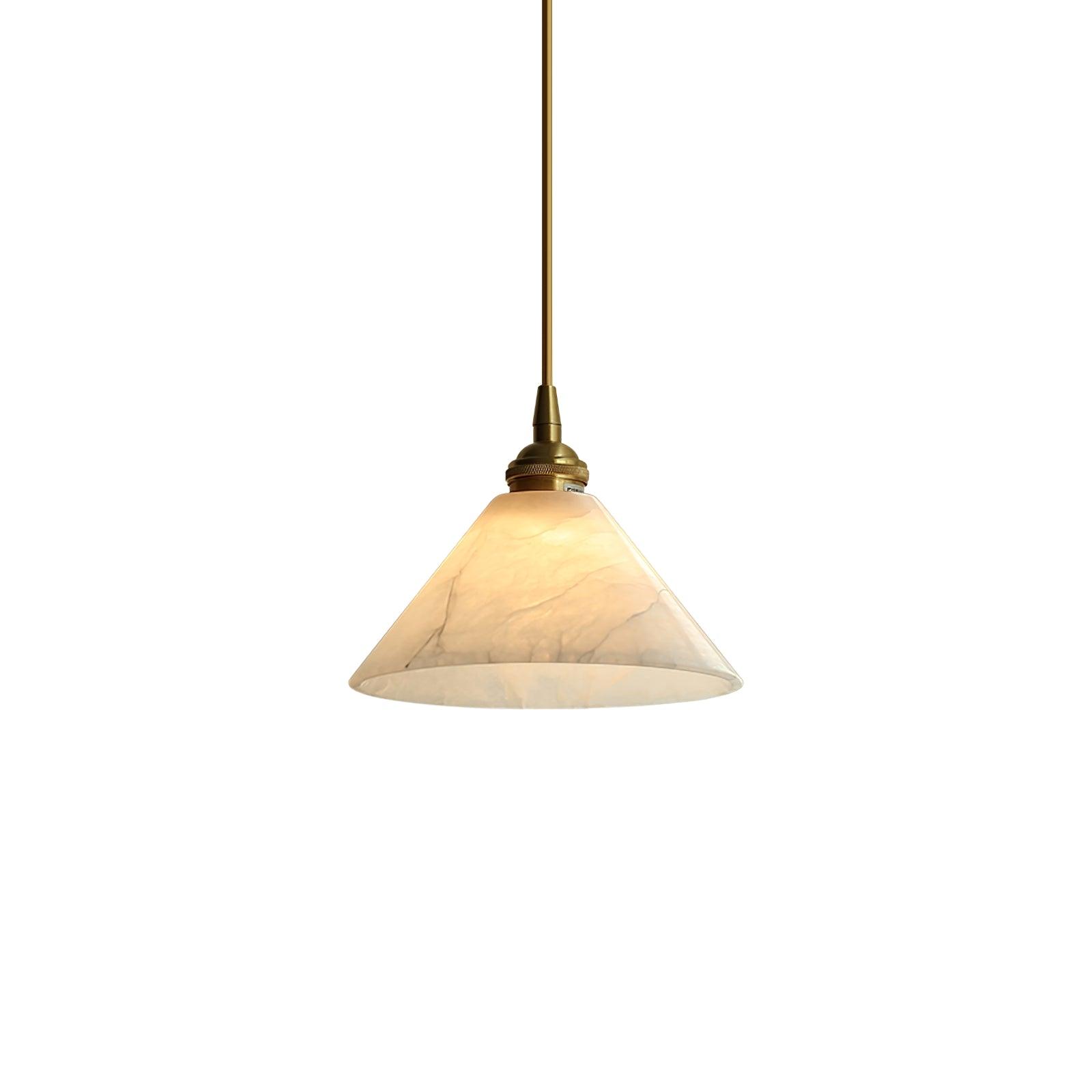 Conical Brass Pendant Lamp - Lumpaz