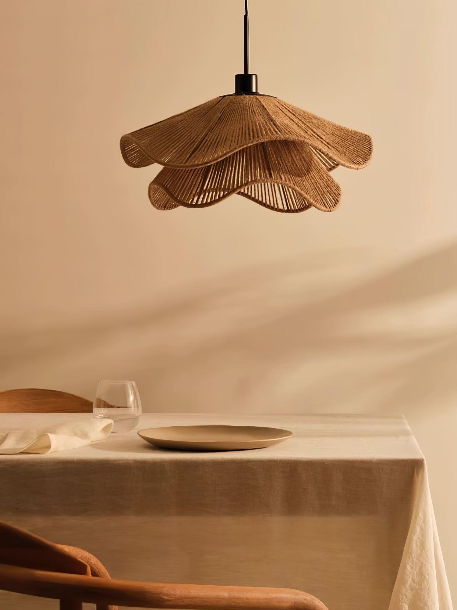 Handmade Straw Hat Pendant Lamp - Lumpaz
