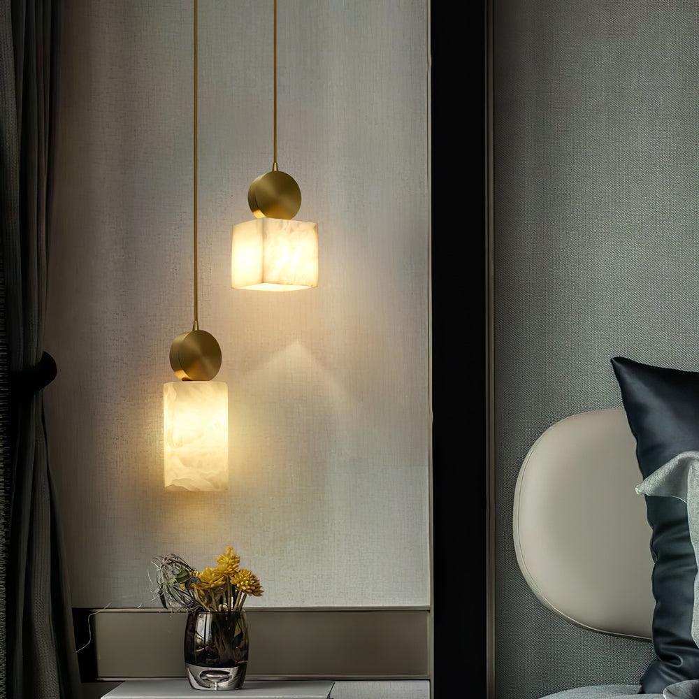 Etruscan Aabaster Pendant Light - Lumpaz