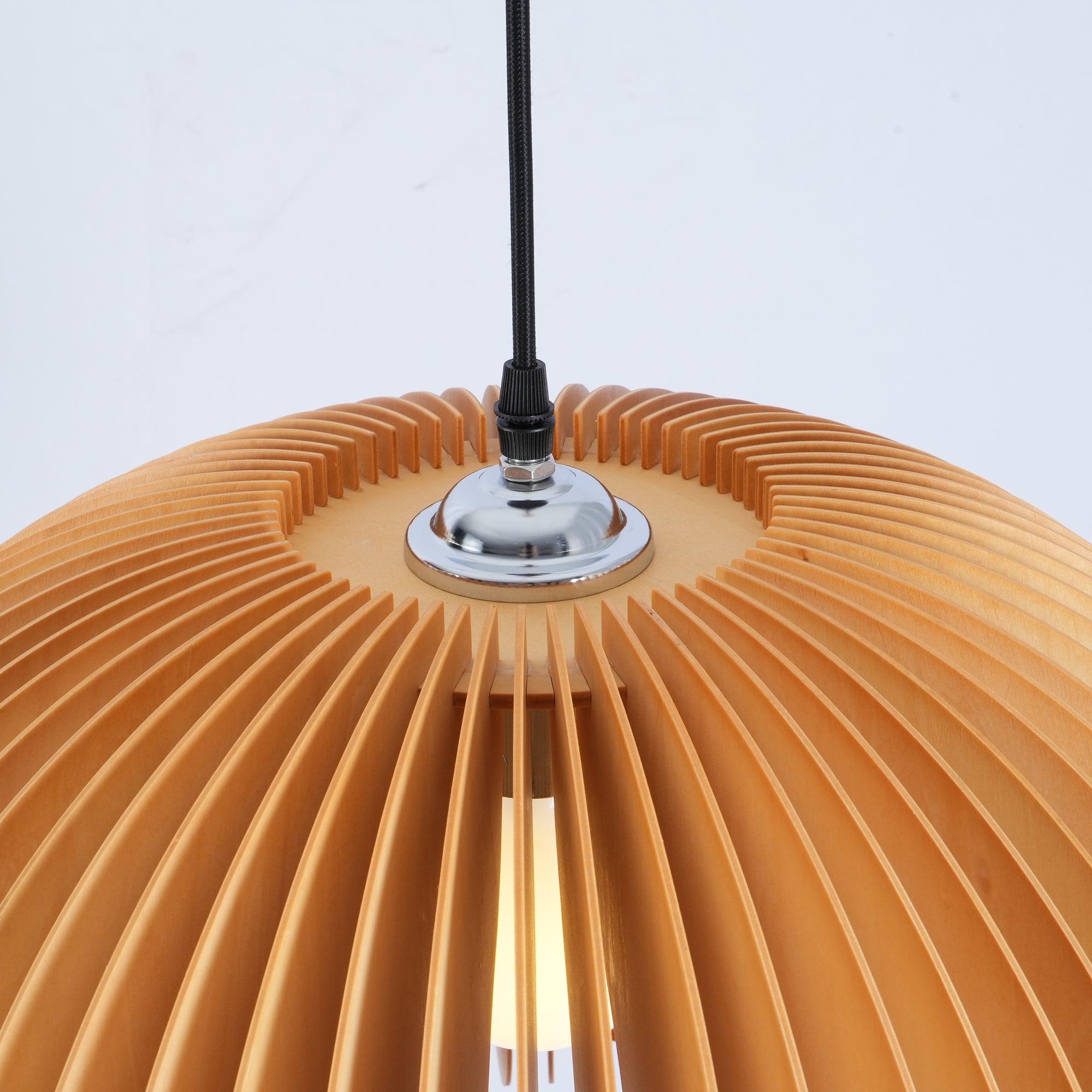 Wooden Pumpkin Pendant Lamp - Lumpaz