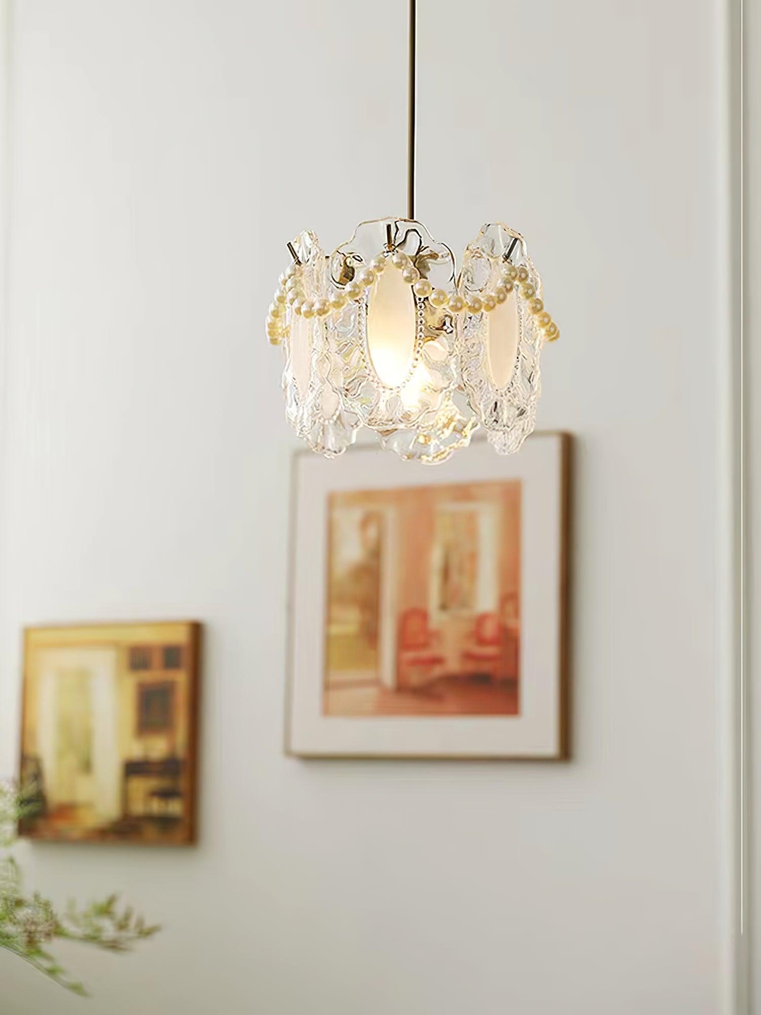 Floral Glass Pendant Lamp - Lumpaz